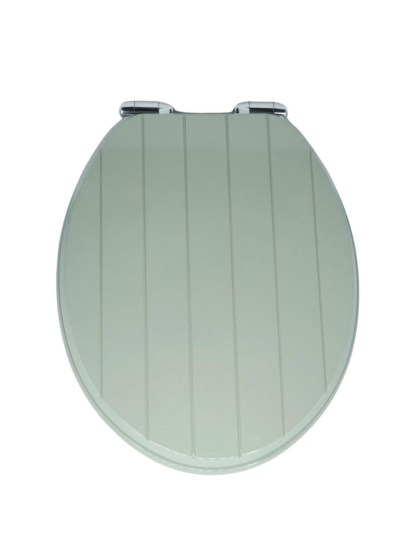Image 2 of 5 of AQUALONA Tongue &amp; Groove Toilet Seat Sage