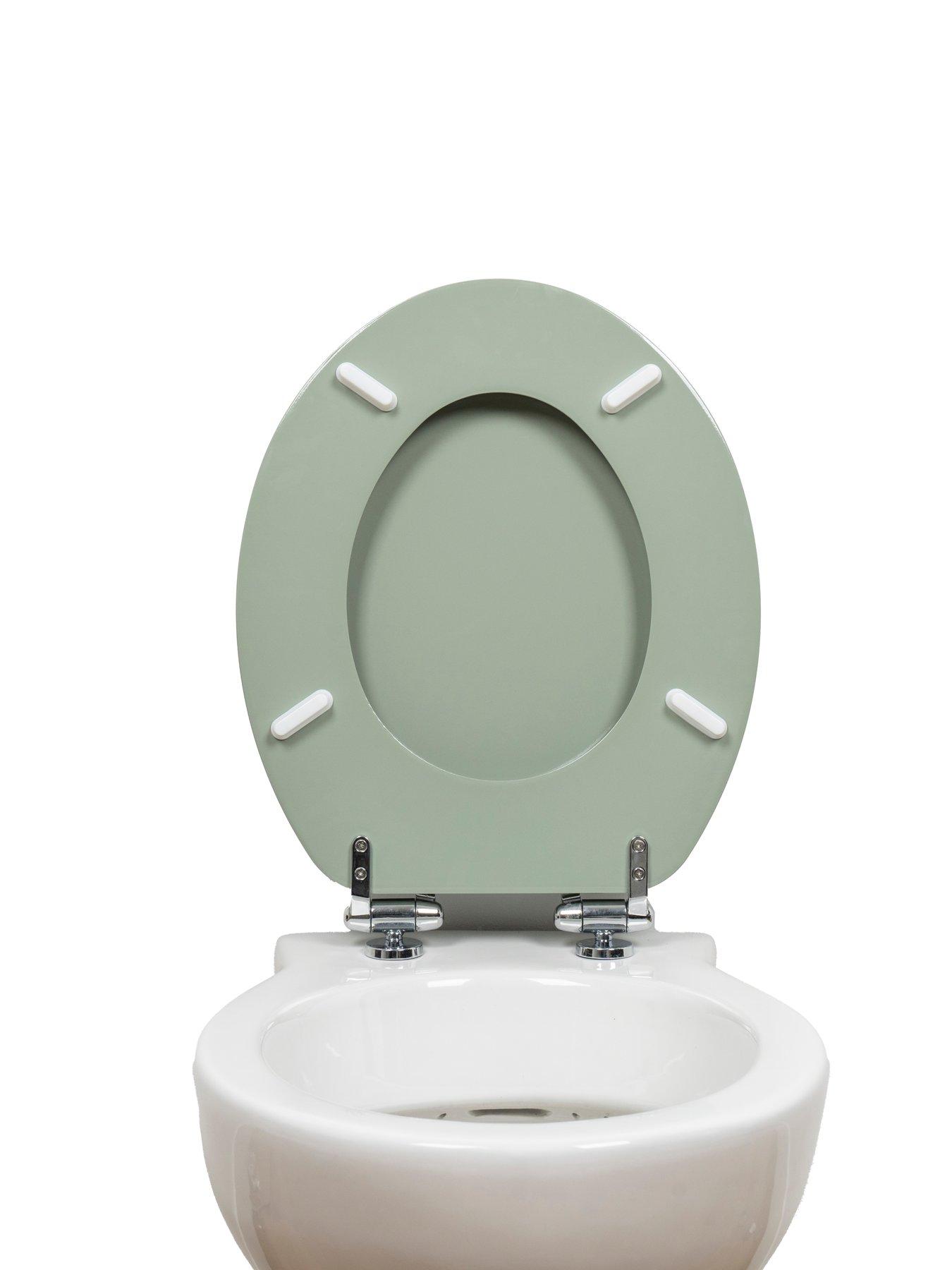 Image 4 of 5 of AQUALONA Tongue &amp; Groove Toilet Seat Sage