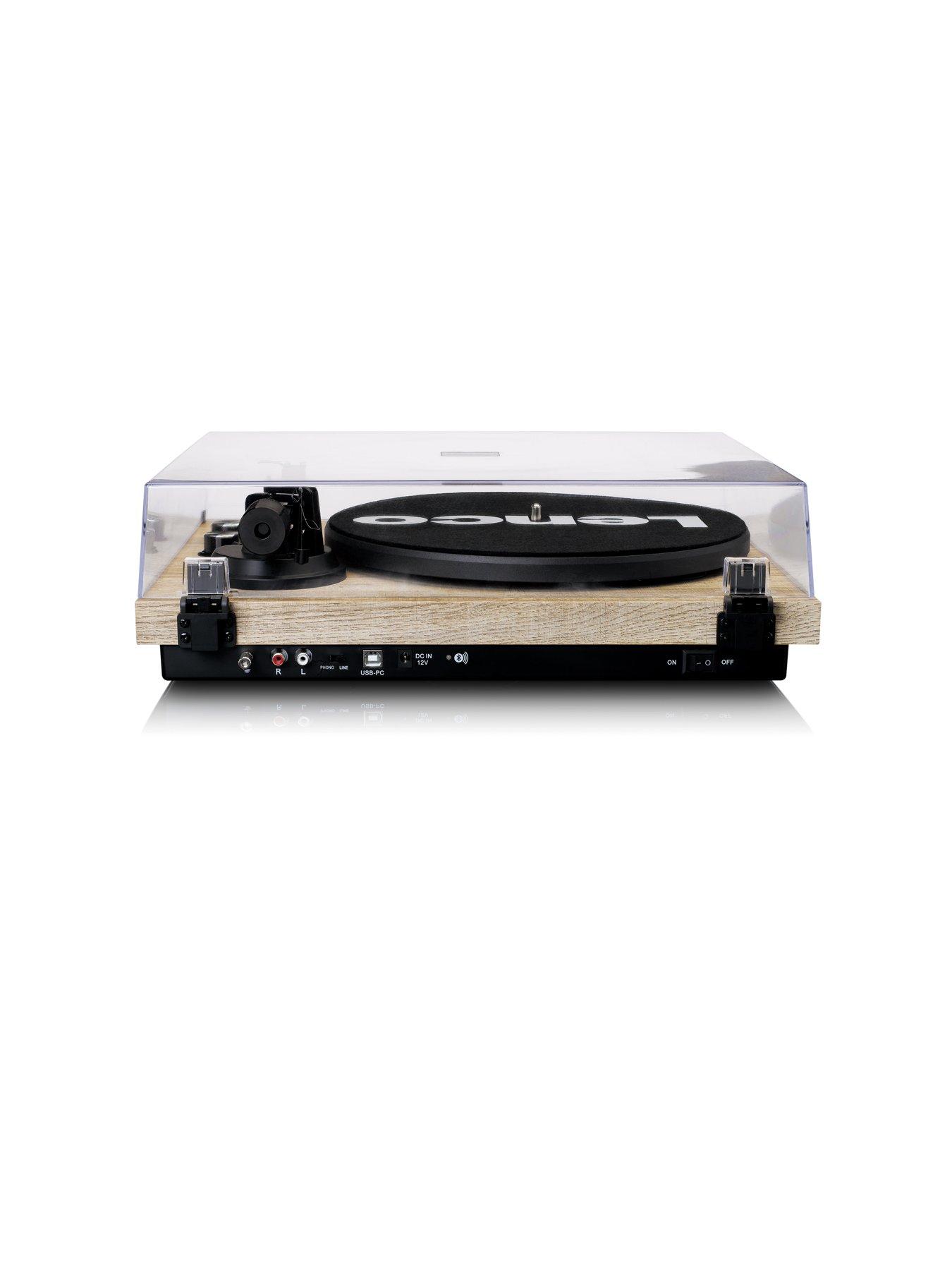  image of lenco-lbt-188-pine-turntable-with-bluetooth