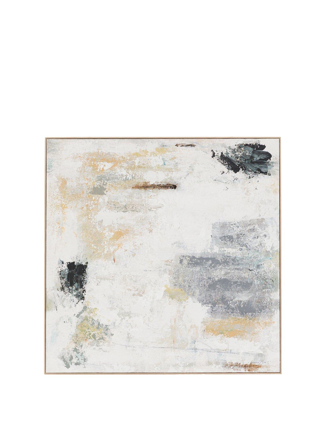 Gallery White Noise Framed Canvas 895x35x895mm