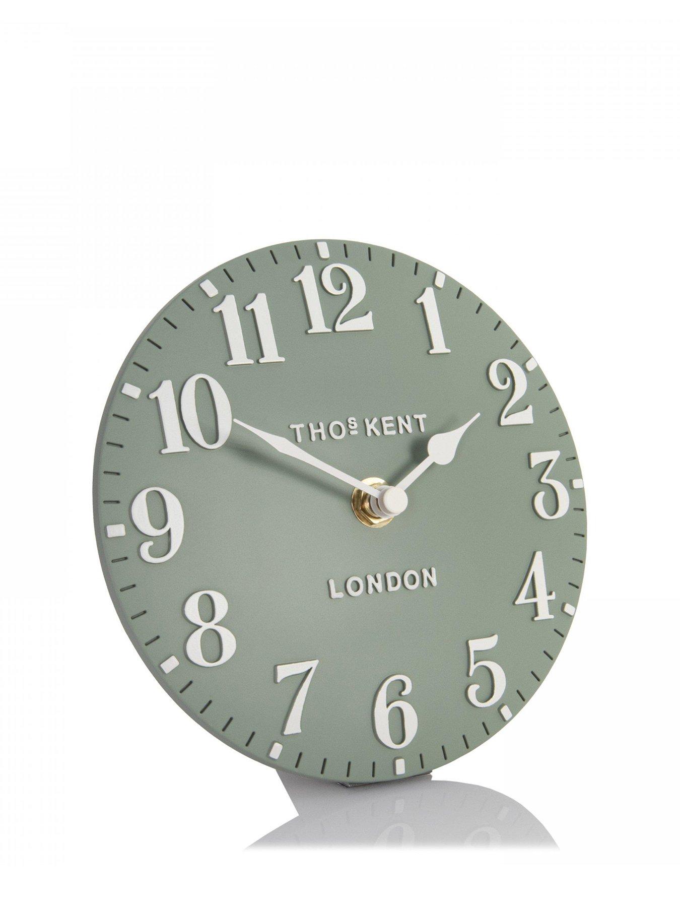  image of gallery-arabic-mantel-clock-seagrass-6in