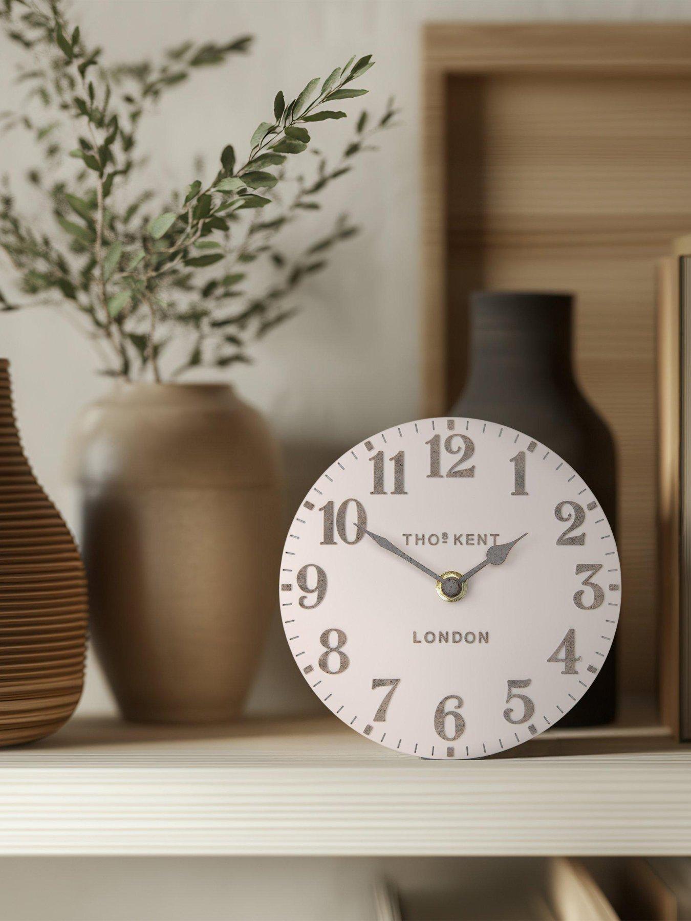 Gallery Arabic Mantel Clock Shy Pink 6in