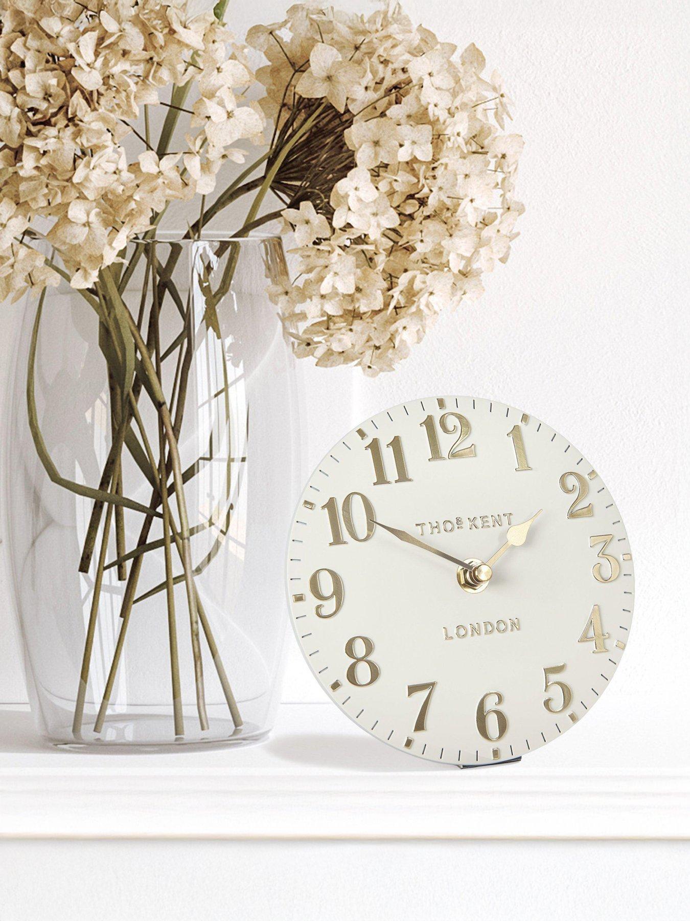 Gallery Arabic Mantel Clock Oatmeal 6in