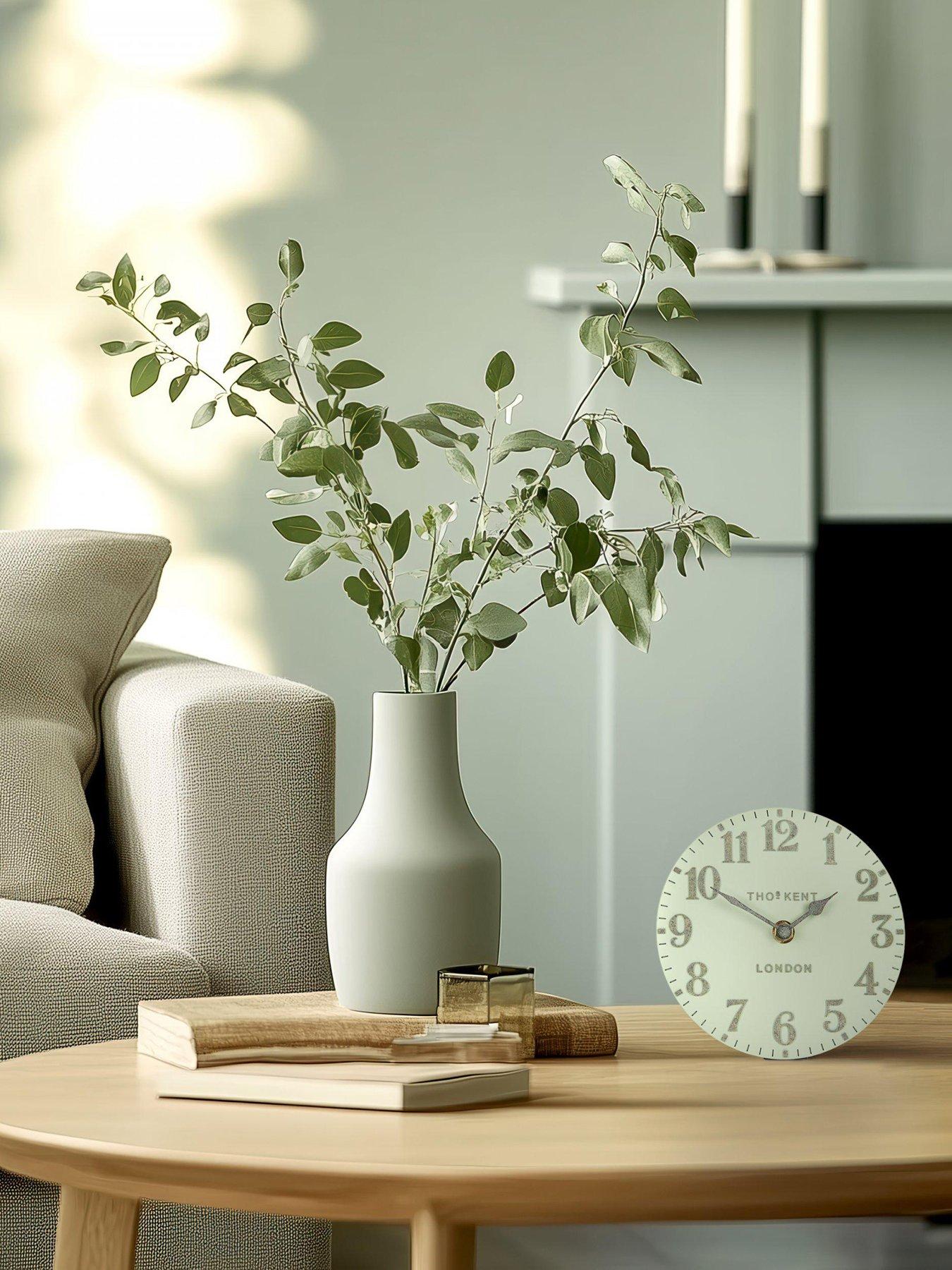 Gallery Arabic Mantel Clock Pearl Green 6in