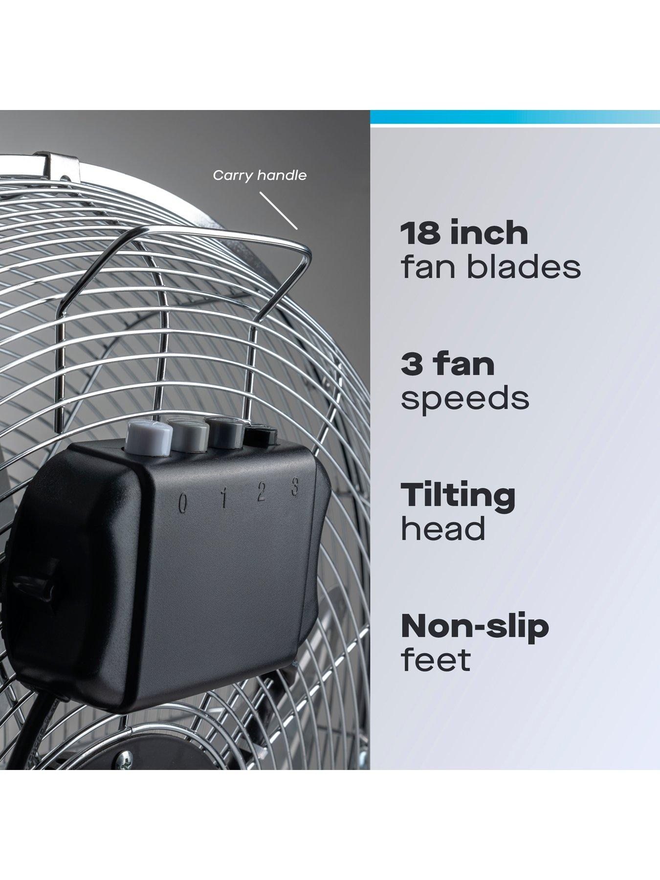  image of daewoo-18-inch-floor-fan-chrome