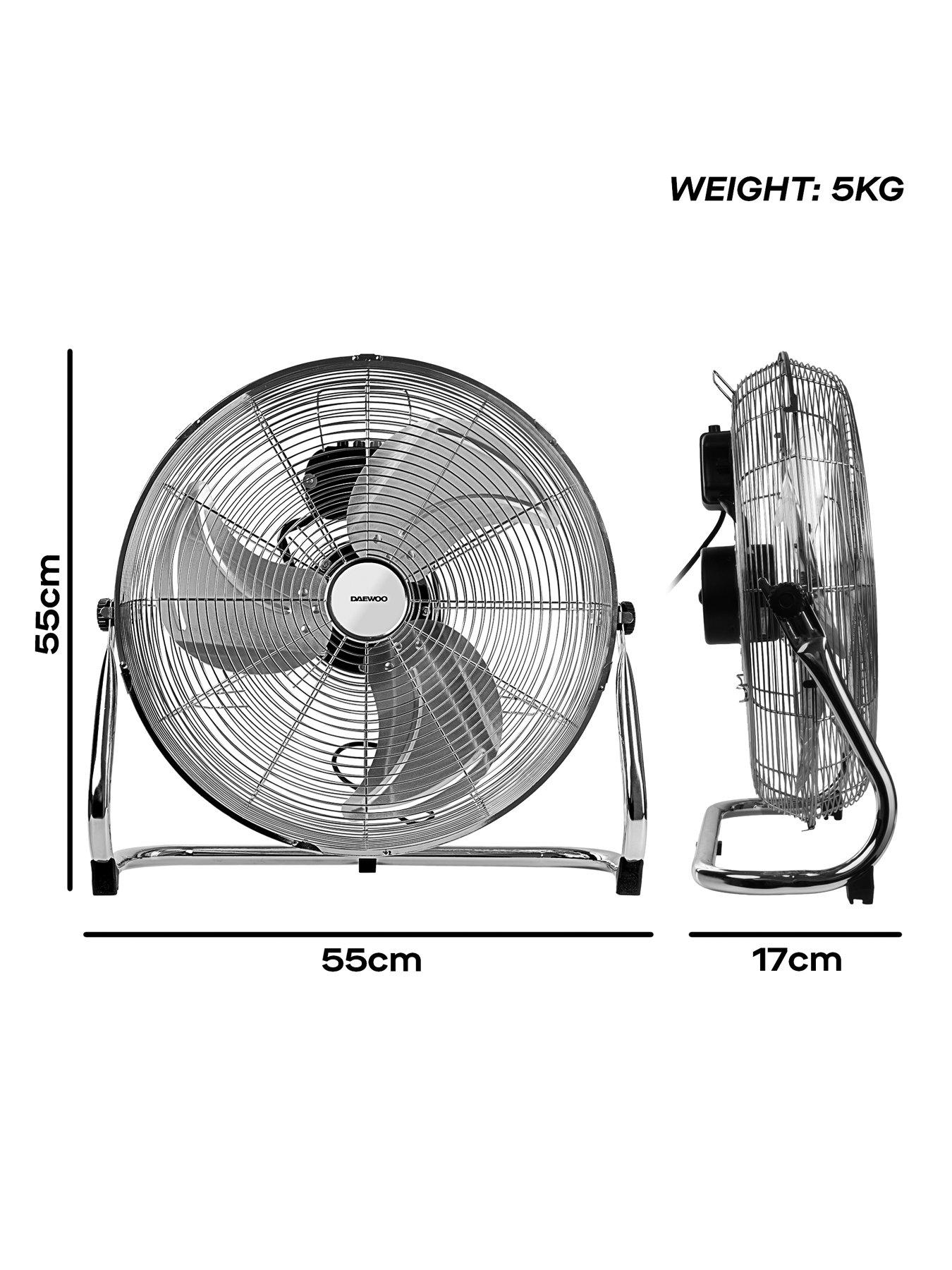  image of daewoo-18-inch-floor-fan-chrome