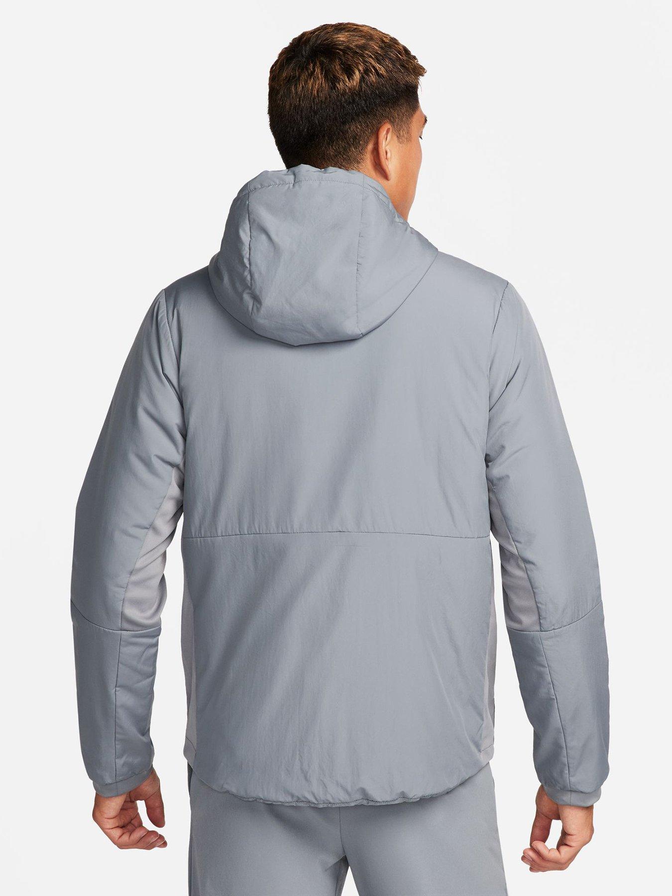 Image 2 of 7 of Nike Mens Running Unlimited Therma-FIT Hooded Full Zip Jacket - Grey
