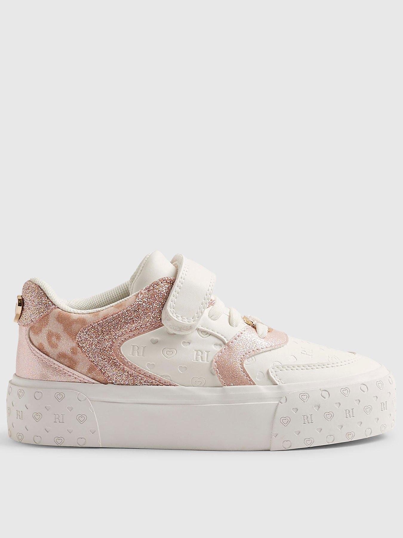 River Island Girls Plimsoll - Pink/White