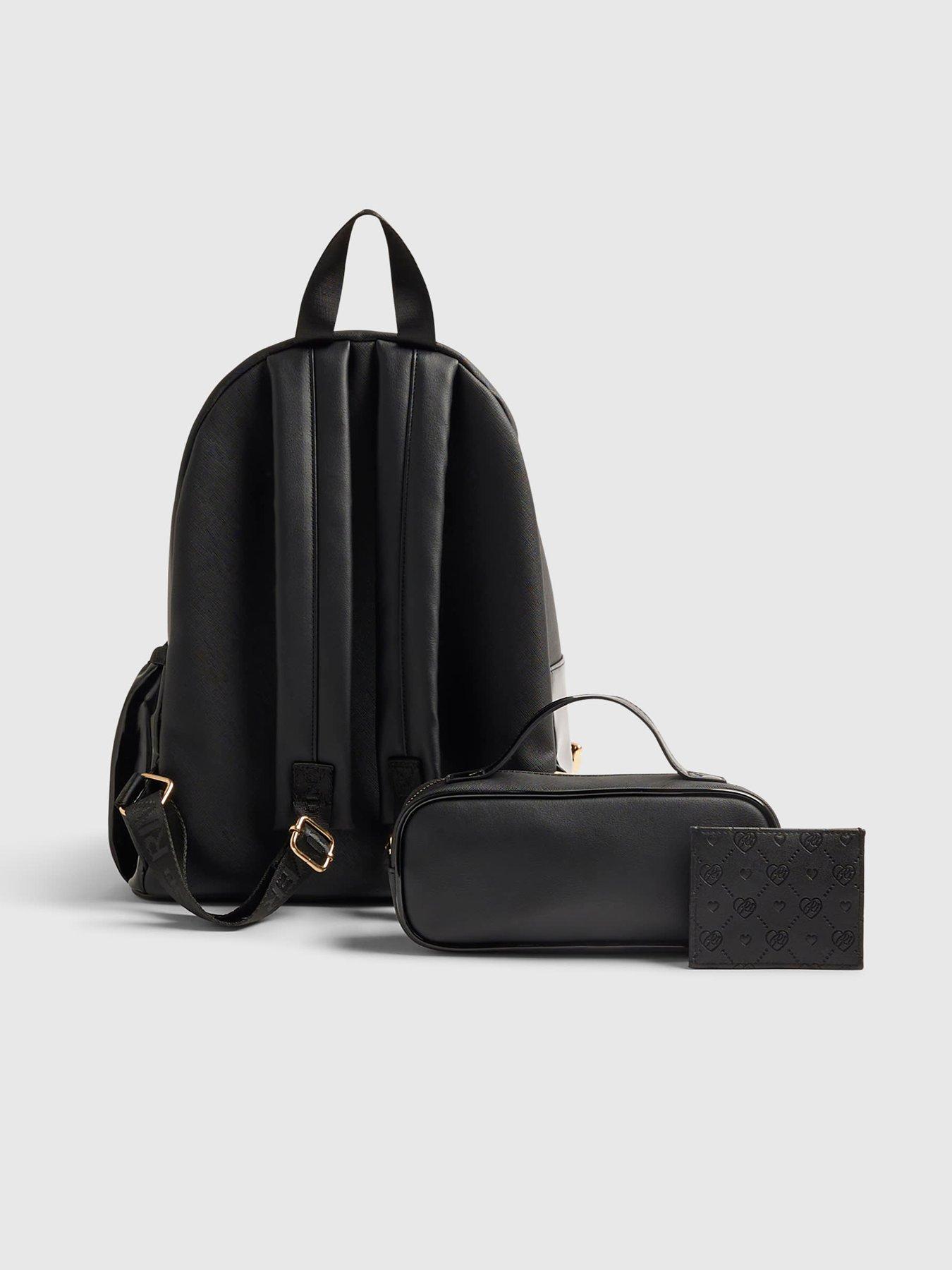 Image 2 of 6 of River Island Girls 3 Piece Tote Bag Bundle - Black