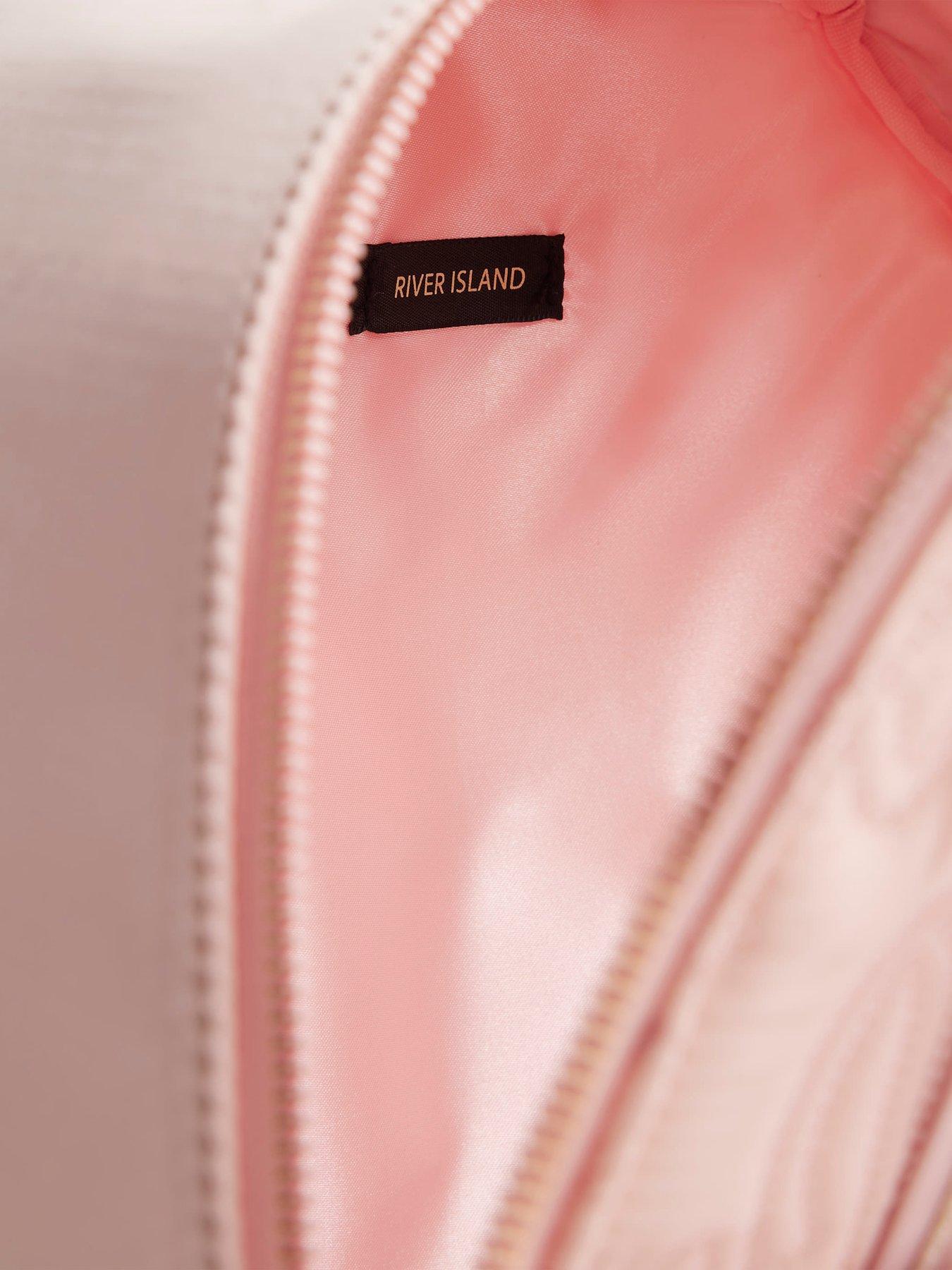 Image 4 of 5 of River Island Girls Ri Quilted Backpack - Pink