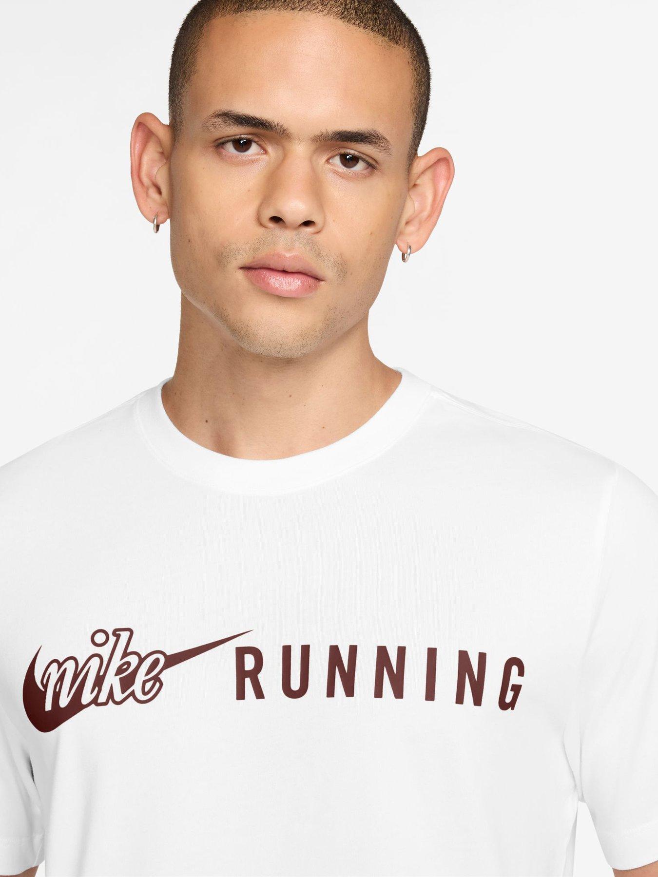 Image 3 of 3 of Nike Mens Dri-FIT Graphic T-Shirt - White