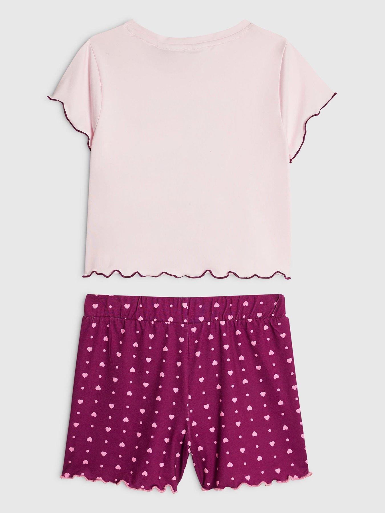 Image 2 of 4 of River Island Older Girls Self Care Puppy Pyjamas - Pink