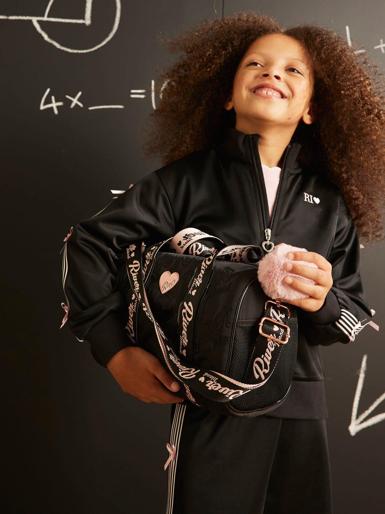 River Island Girls Nylon Gym Bag - Black
