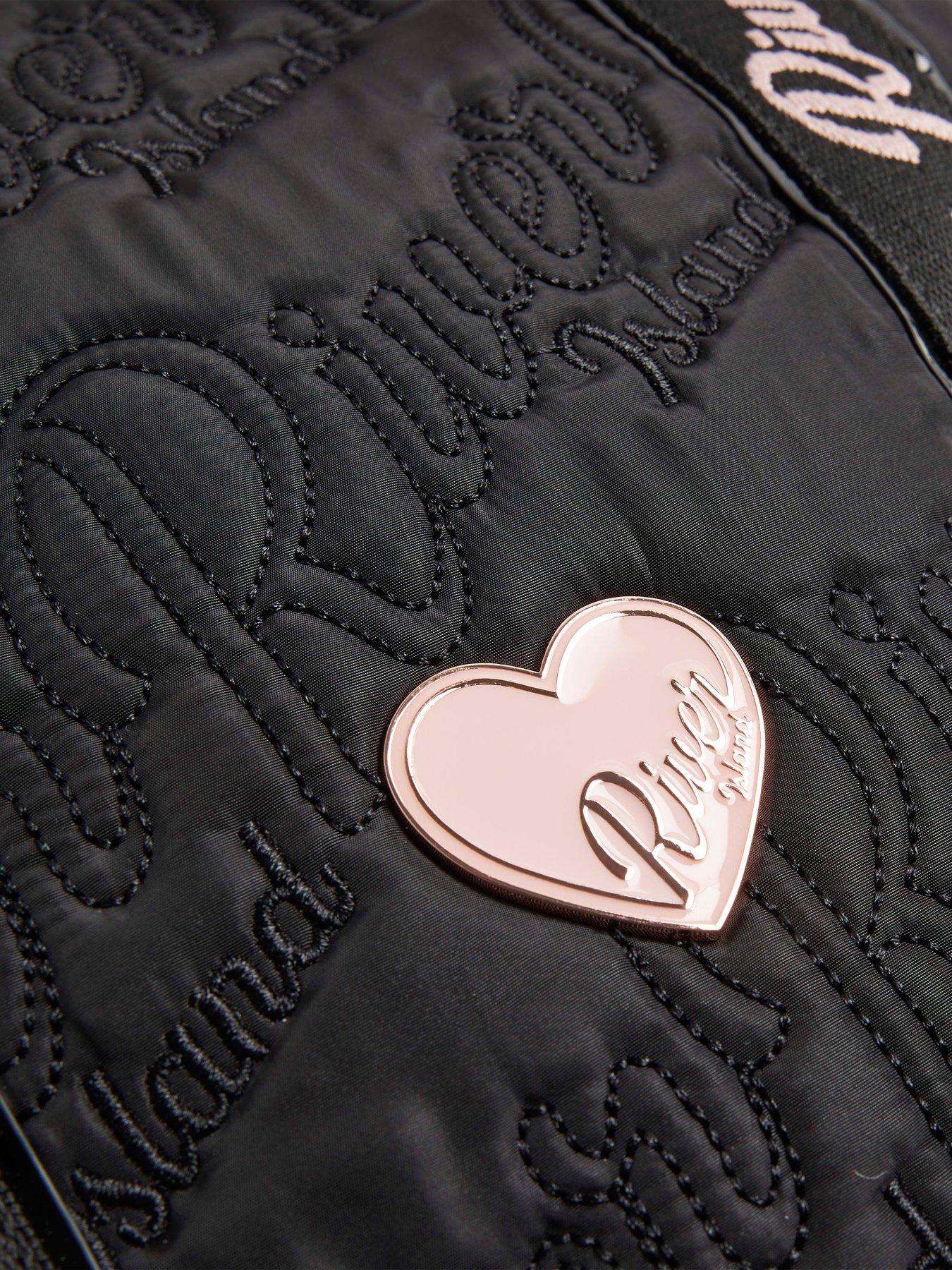 Image 5 of 5 of River Island Girls Nylon Quilted Shopper Bag - Black
