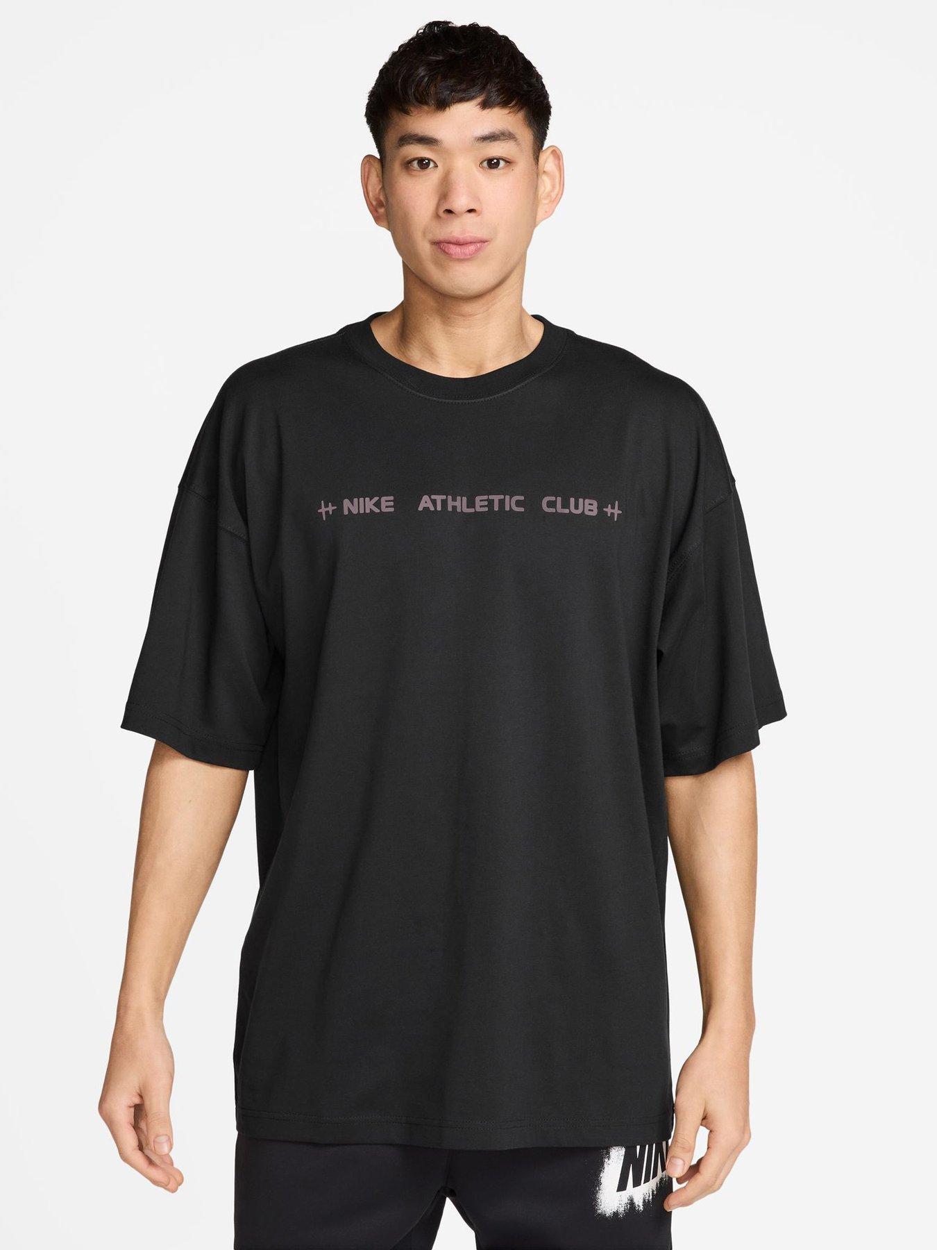 Image 1 of 3 of Nike Mens Training Athletic Club Oversized T-shirt - Black
