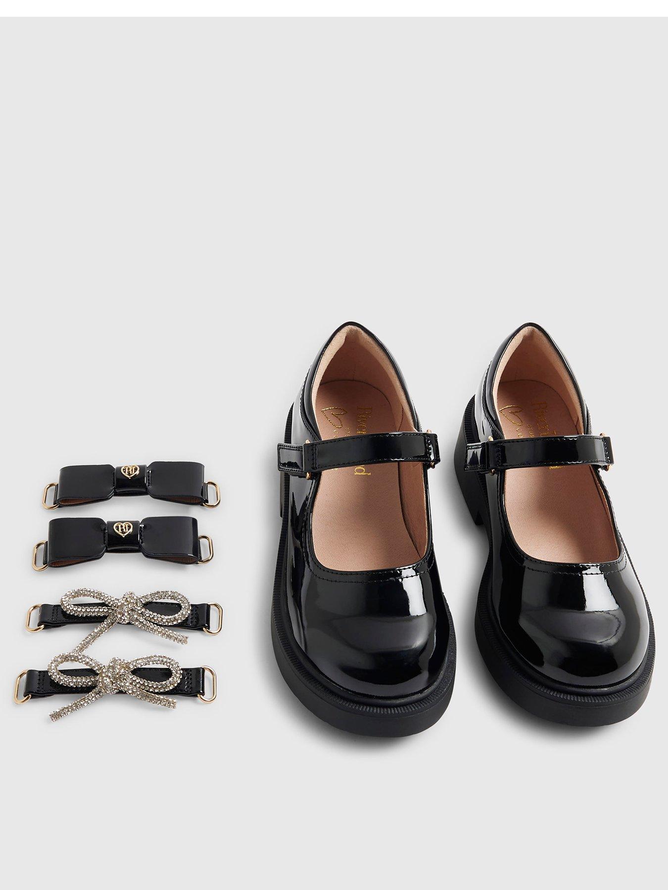 River Island Mini Girls Interchangeable Mary Jane Shoes - Black