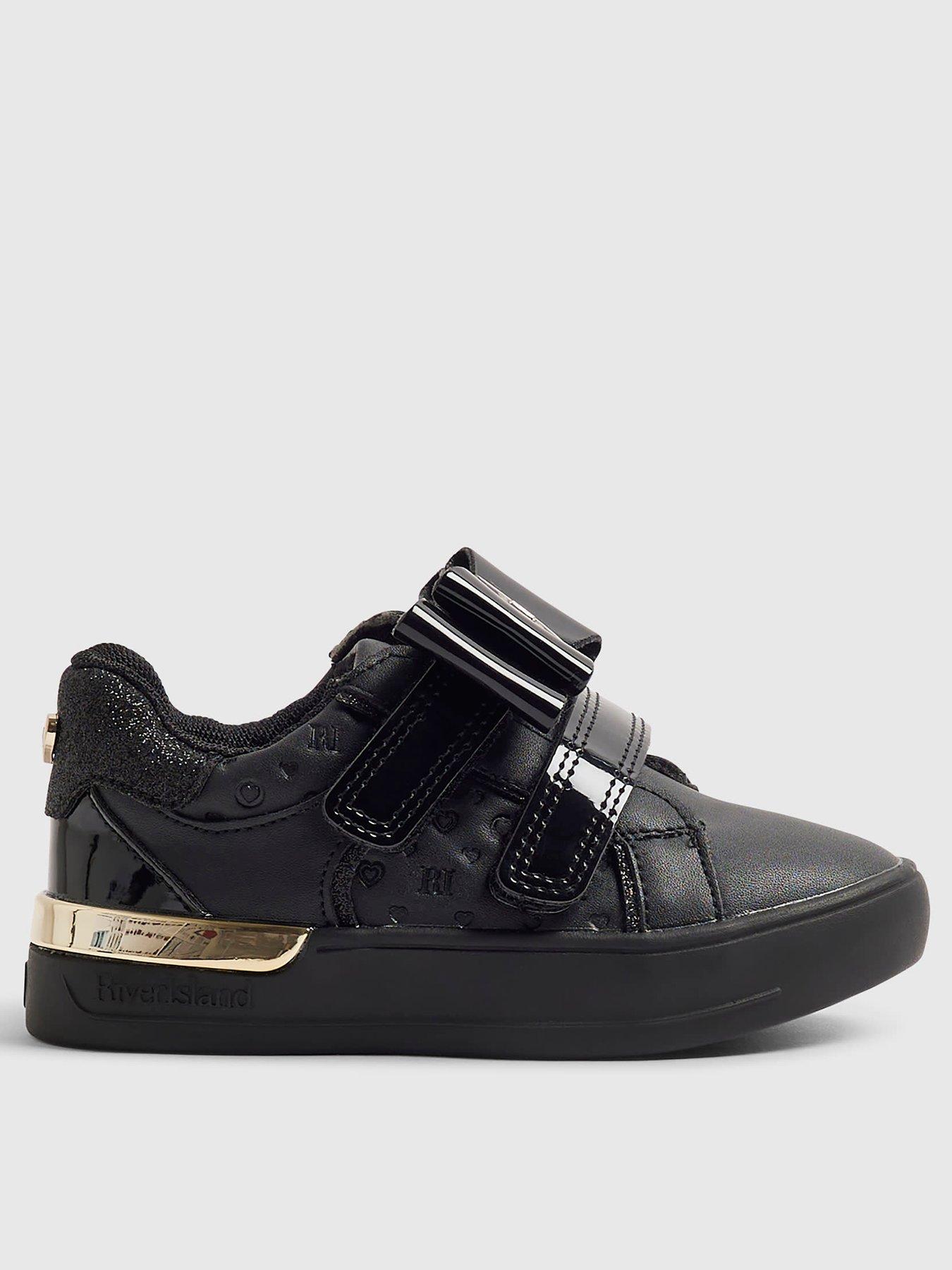 River Island Mini Girls Interchangeable Bow Trainers - Black