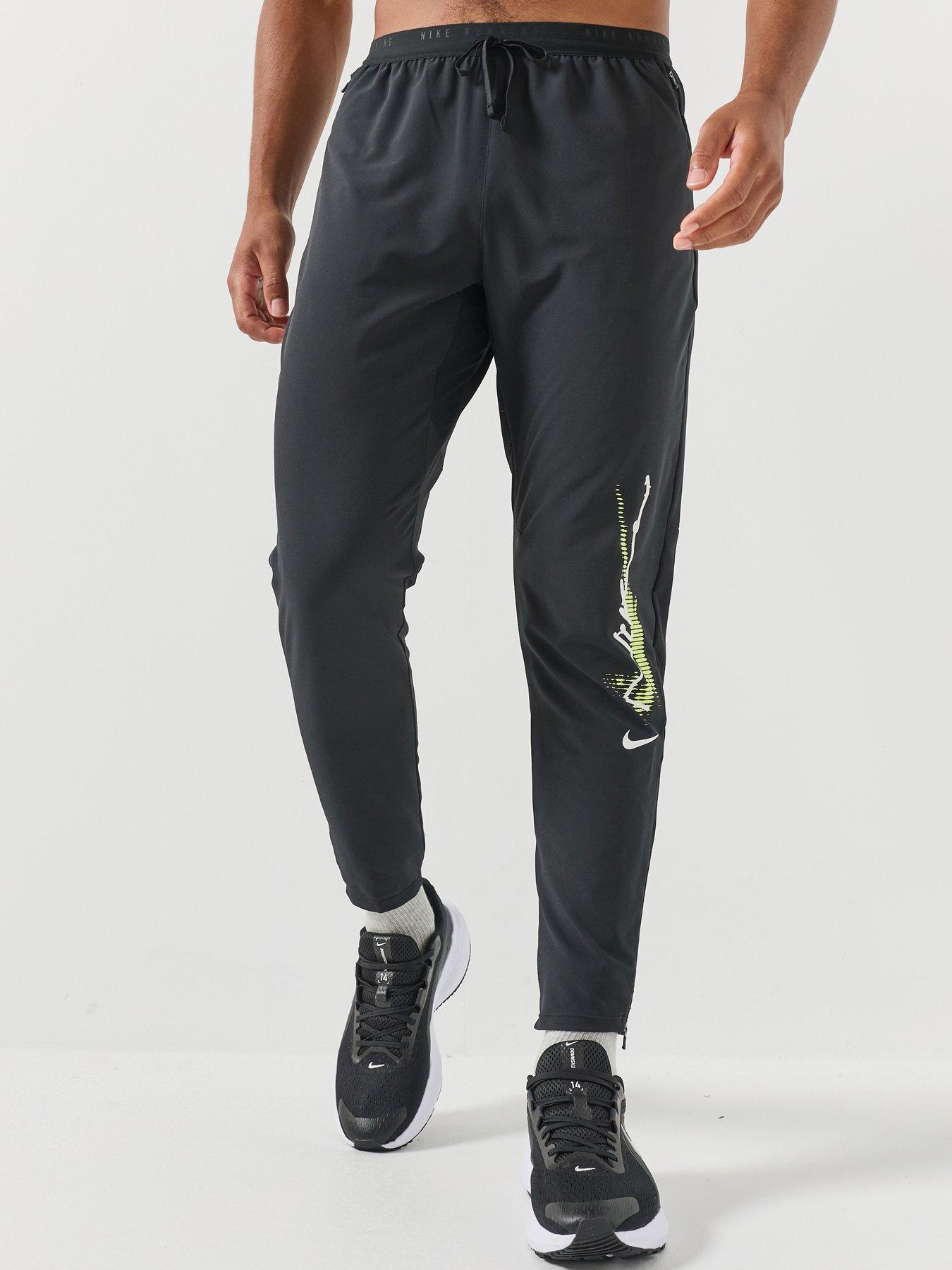 Image 1 of 6 of Nike Nike Mens Running Stride Let Go Dri-fit Woven Pants - Black