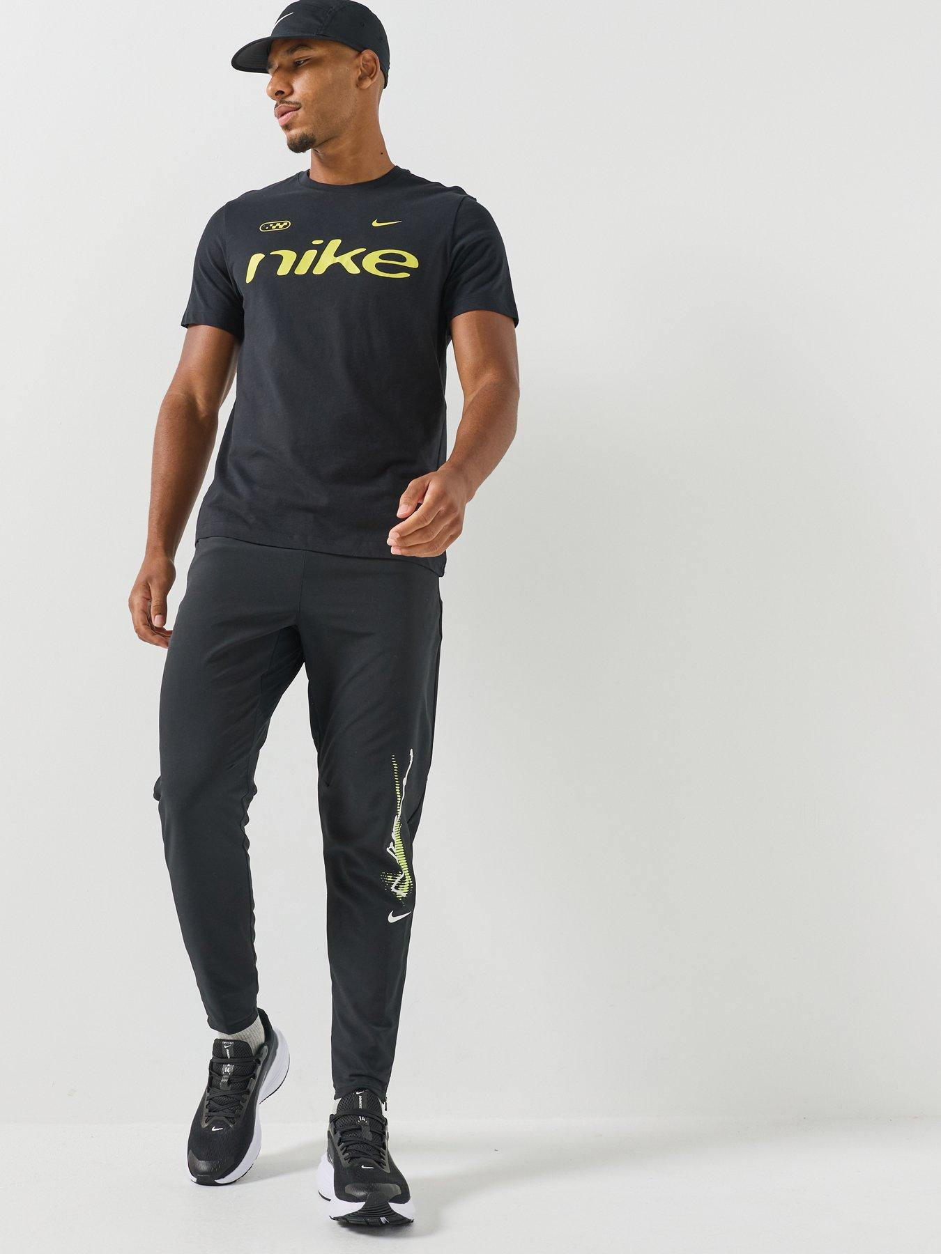 Image 3 of 6 of Nike Nike Mens Running Stride Let Go Dri-fit Woven Pants - Black