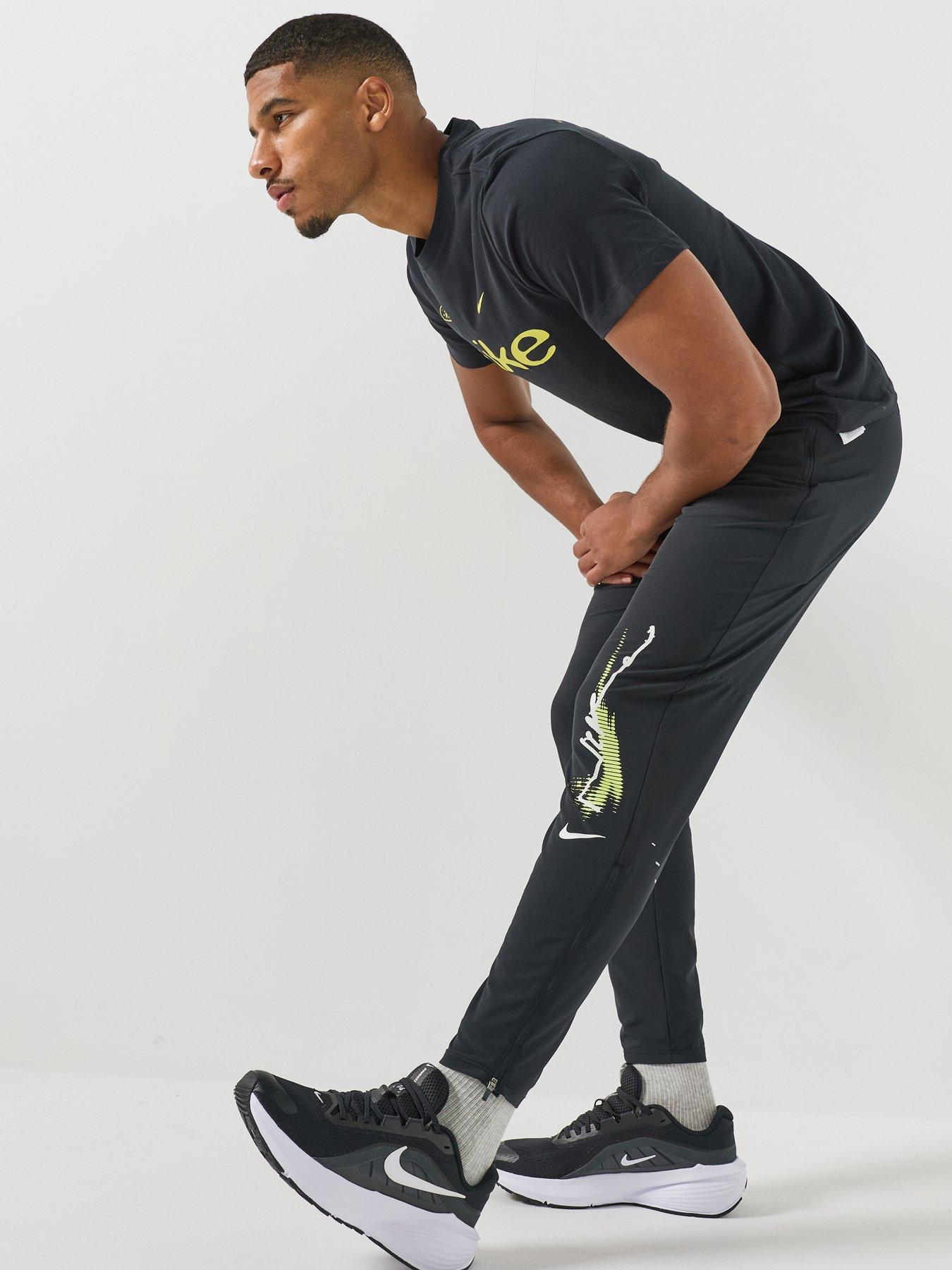 Image 4 of 6 of Nike Nike Mens Running Stride Let Go Dri-fit Woven Pants - Black