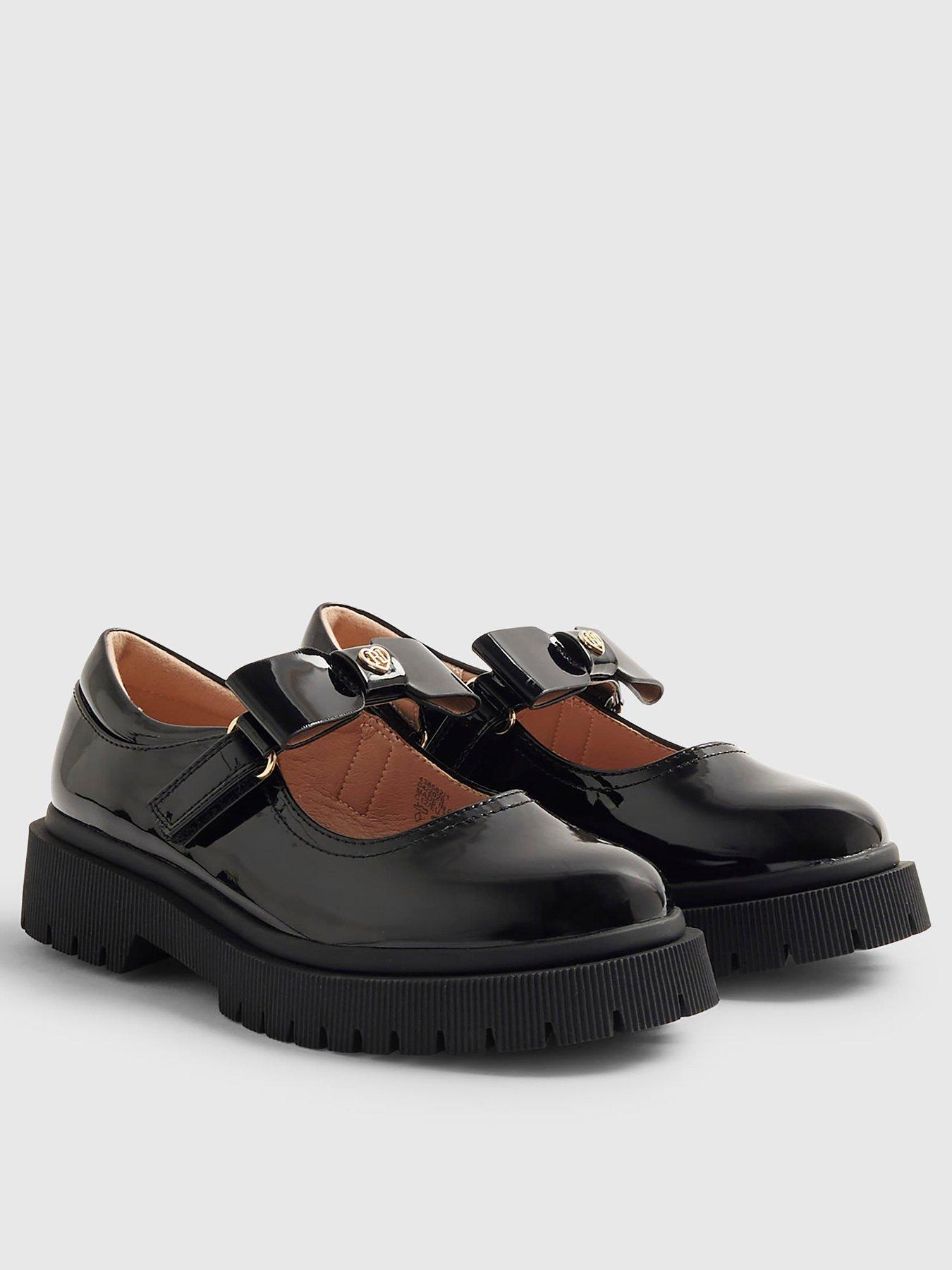 Image 1 of 4 of River Island Girls Interchangeable Mary Jane Shoes - Black