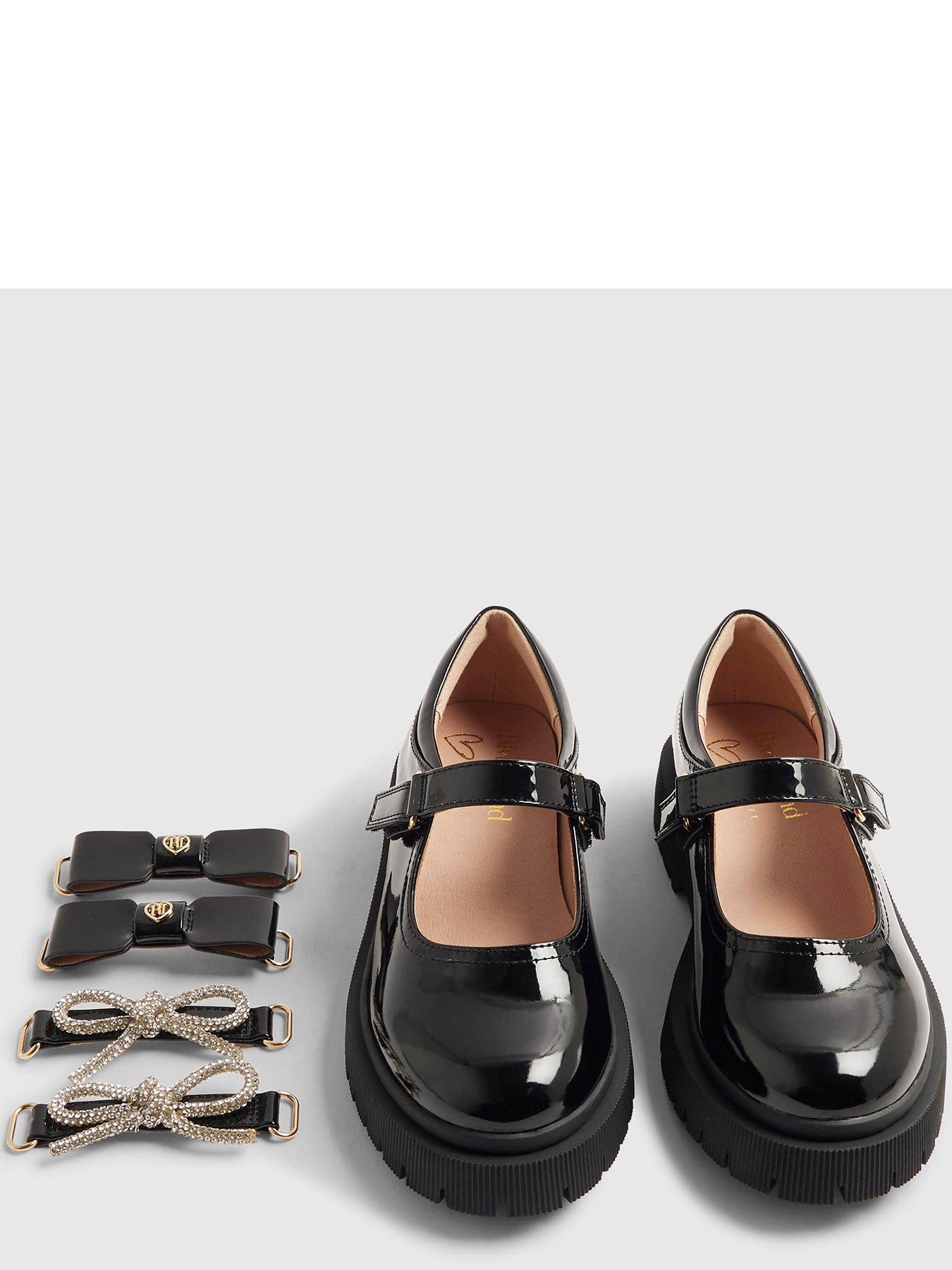 Image 3 of 4 of River Island Girls Interchangeable Mary Jane Shoes - Black