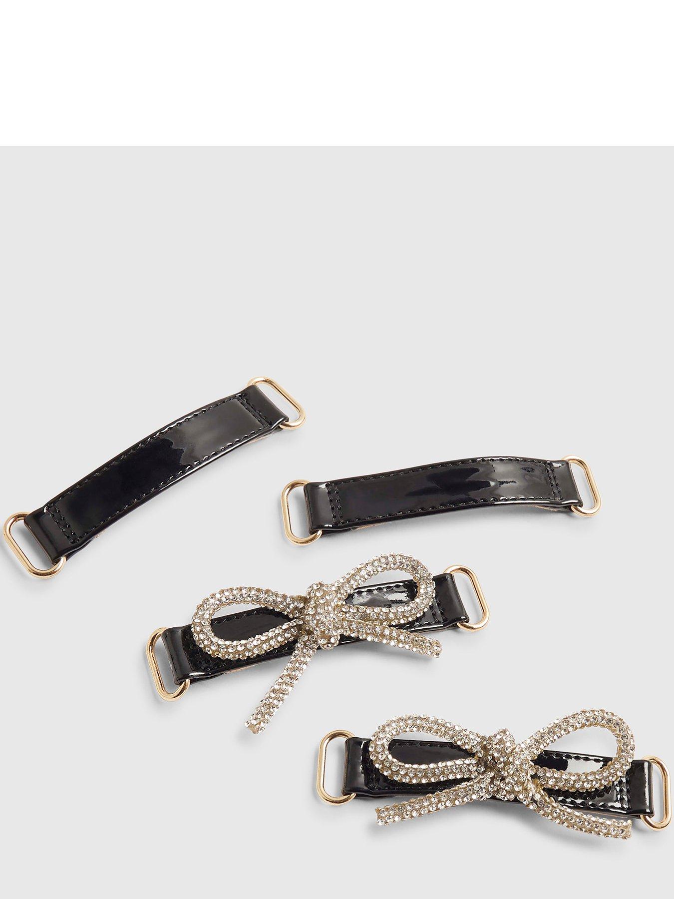 Image 4 of 4 of River Island Girls Interchangeable Mary Jane Shoes - Black