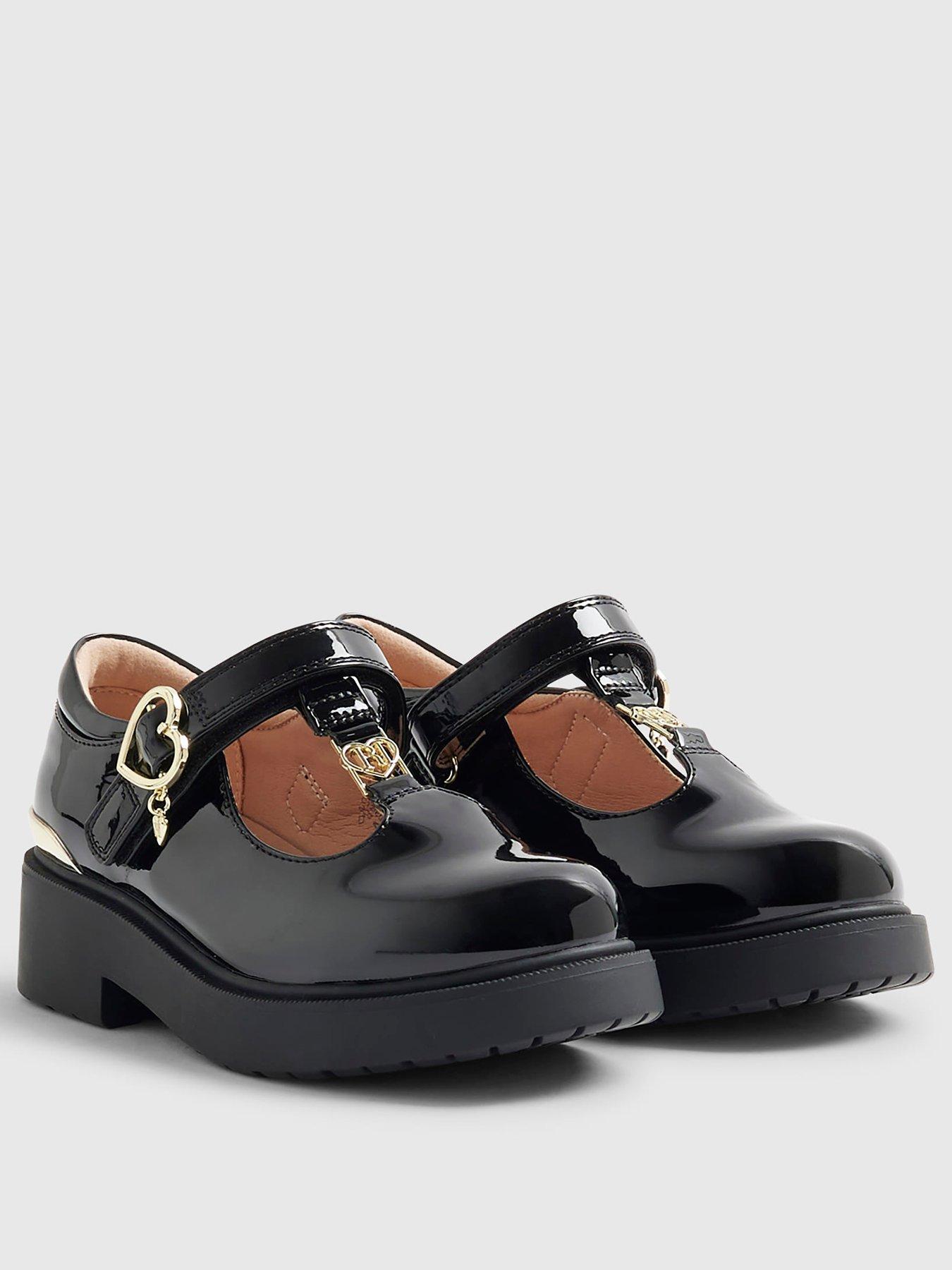 Image 2 of 4 of River Island Girls Chunky T-Bar Mary Jane Shoes - Black