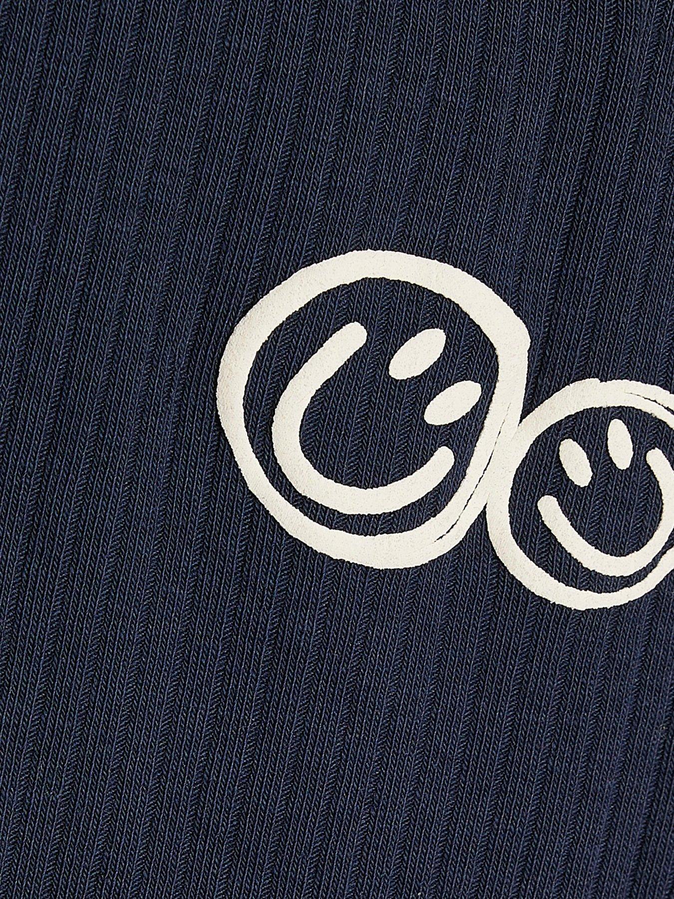 Image 4 of 5 of River Island Baby Baby Boys Navy Cuddle Club Sweatshirt Set - Navy