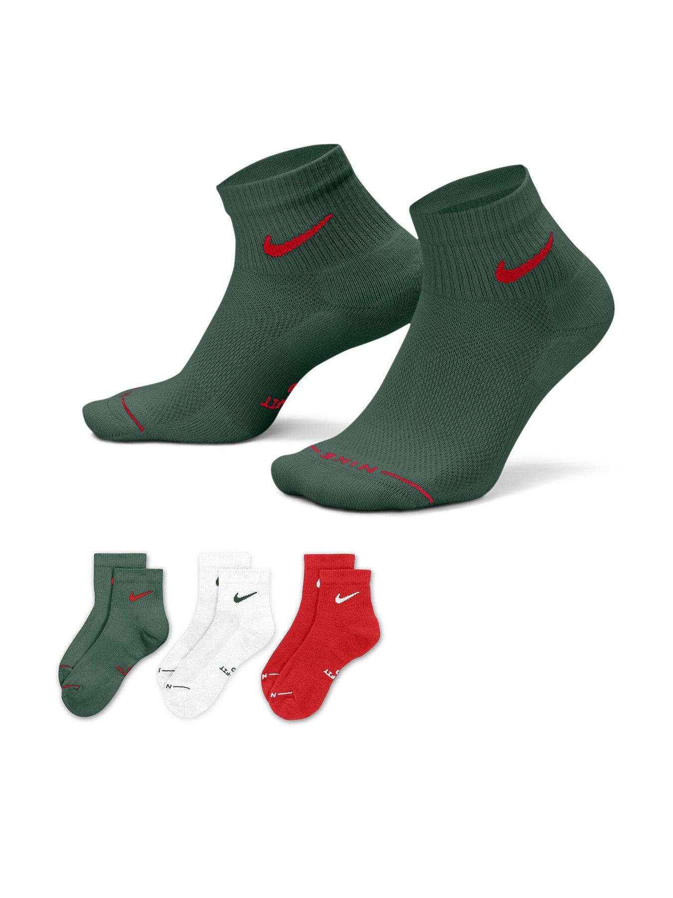 Image 1 of 4 of Nike Unisex Everyday Elevated 3 Pack Ankle Socks - Assorted
