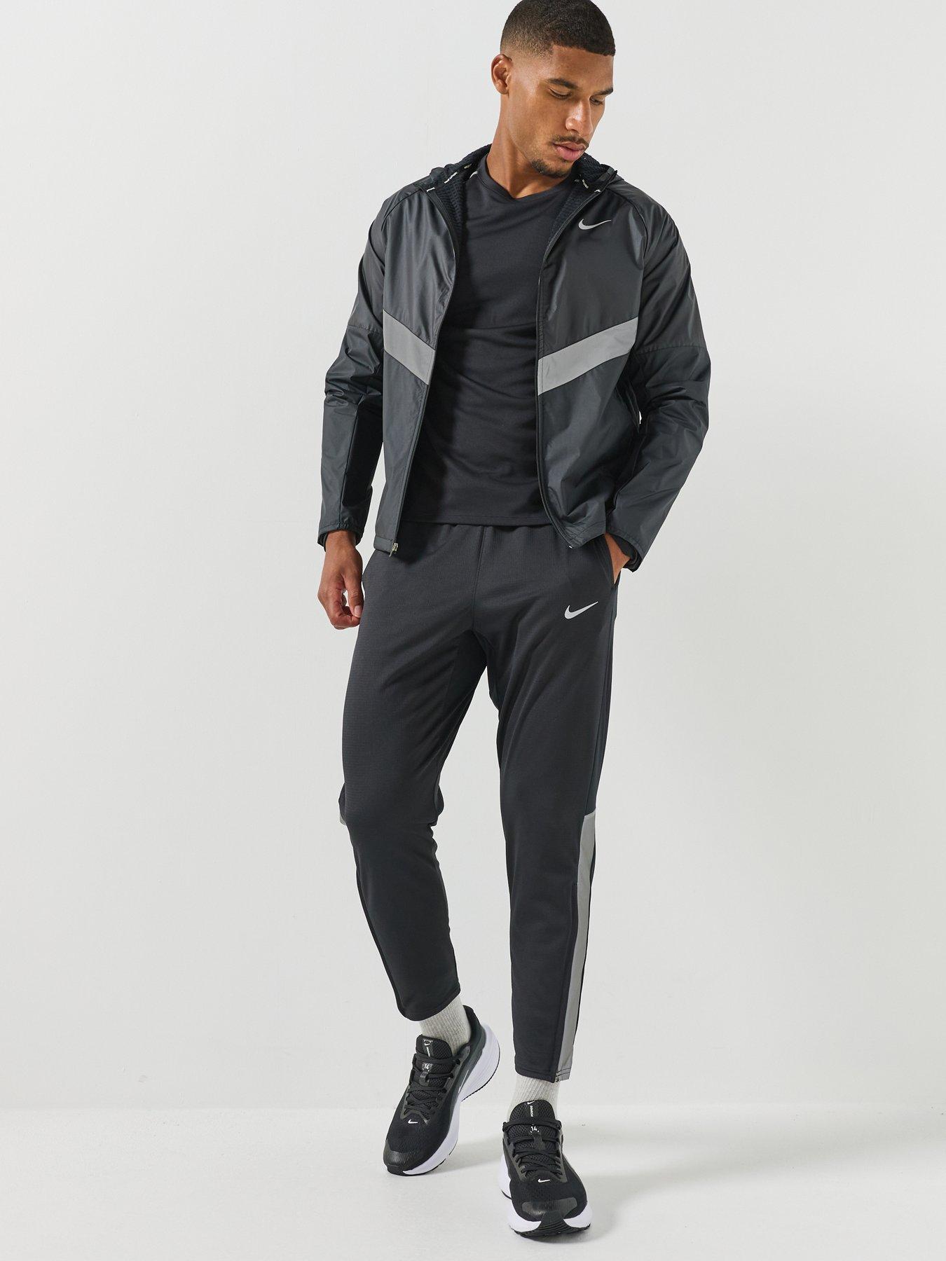 Image 3 of 5 of Nike Mens Miler Drawcord Waist Reflective Running Trousers - Black