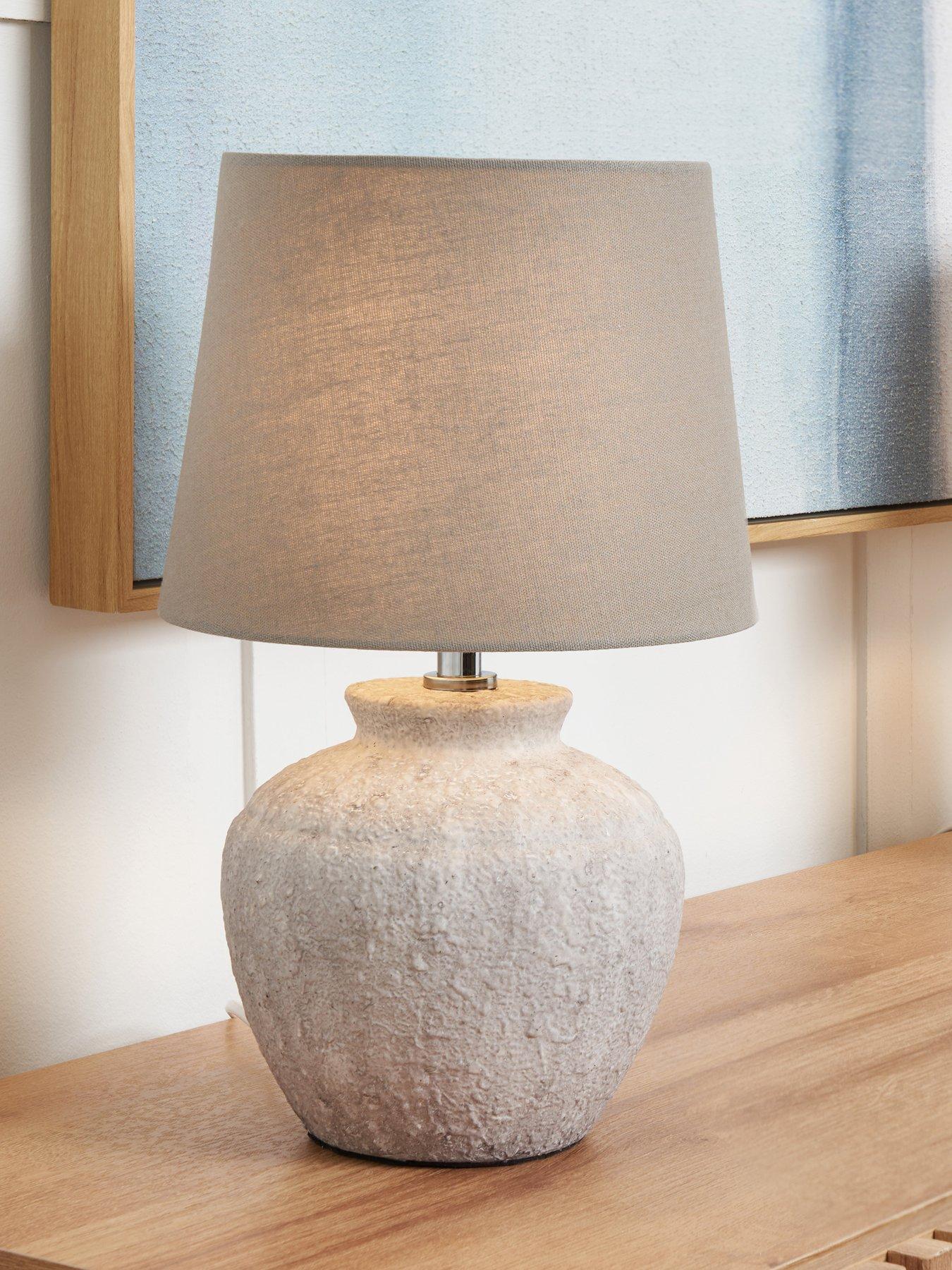 Image 1 of 6 of The Very Collection Rico Ceramic Table Lamps - Set of 2