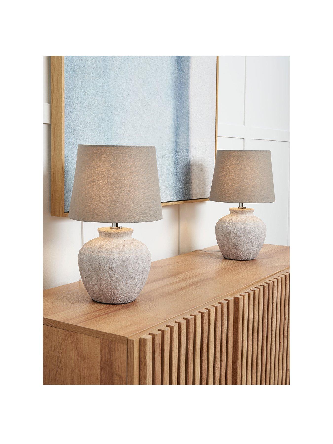 Image 2 of 6 of The Very Collection Rico Ceramic Table Lamps - Set of 2