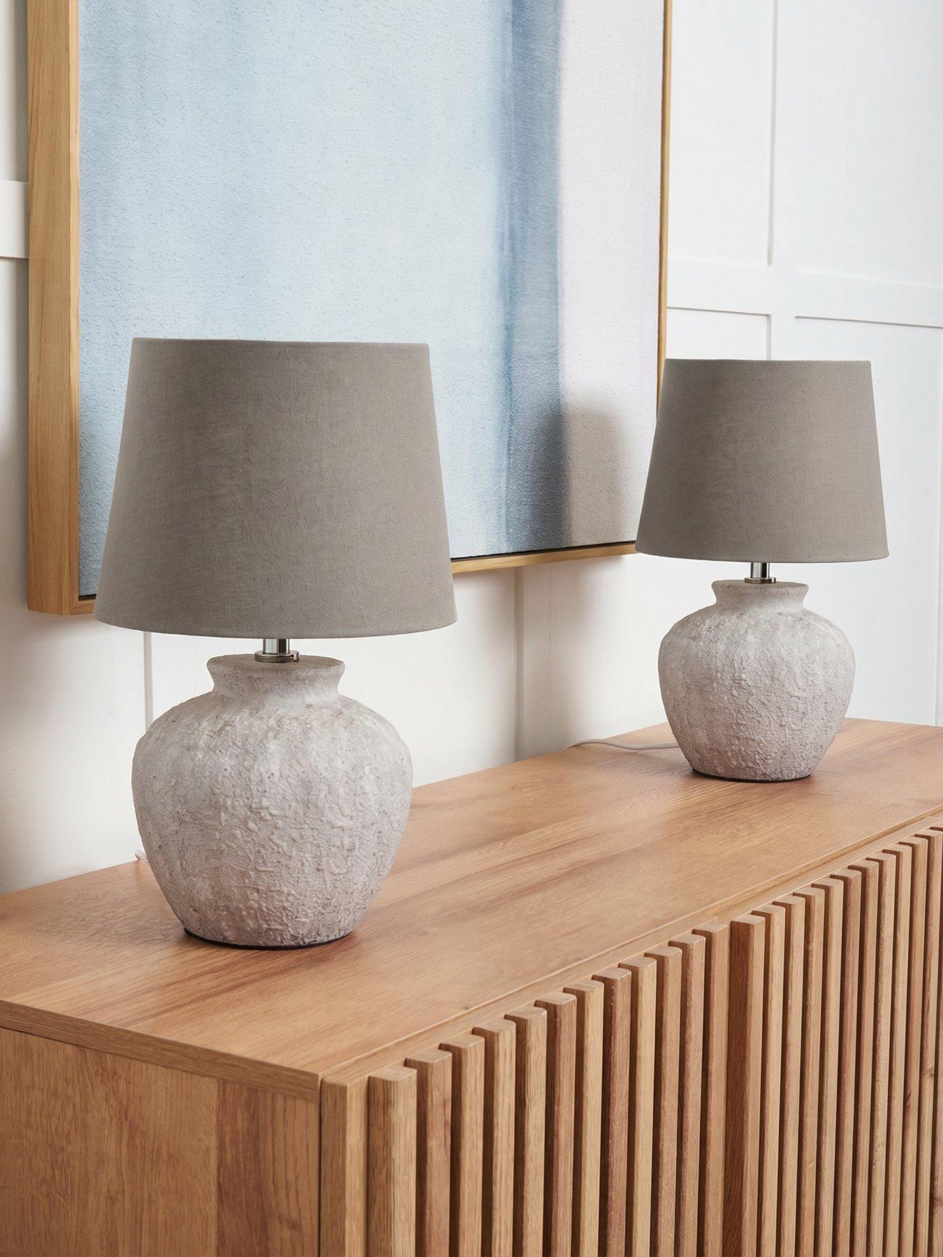 Image 3 of 6 of The Very Collection Rico Ceramic Table Lamps - Set of 2