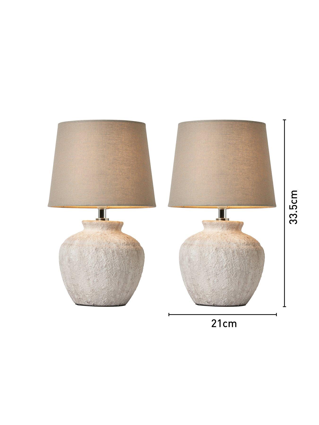 Image 6 of 6 of The Very Collection Rico Ceramic Table Lamps - Set of 2
