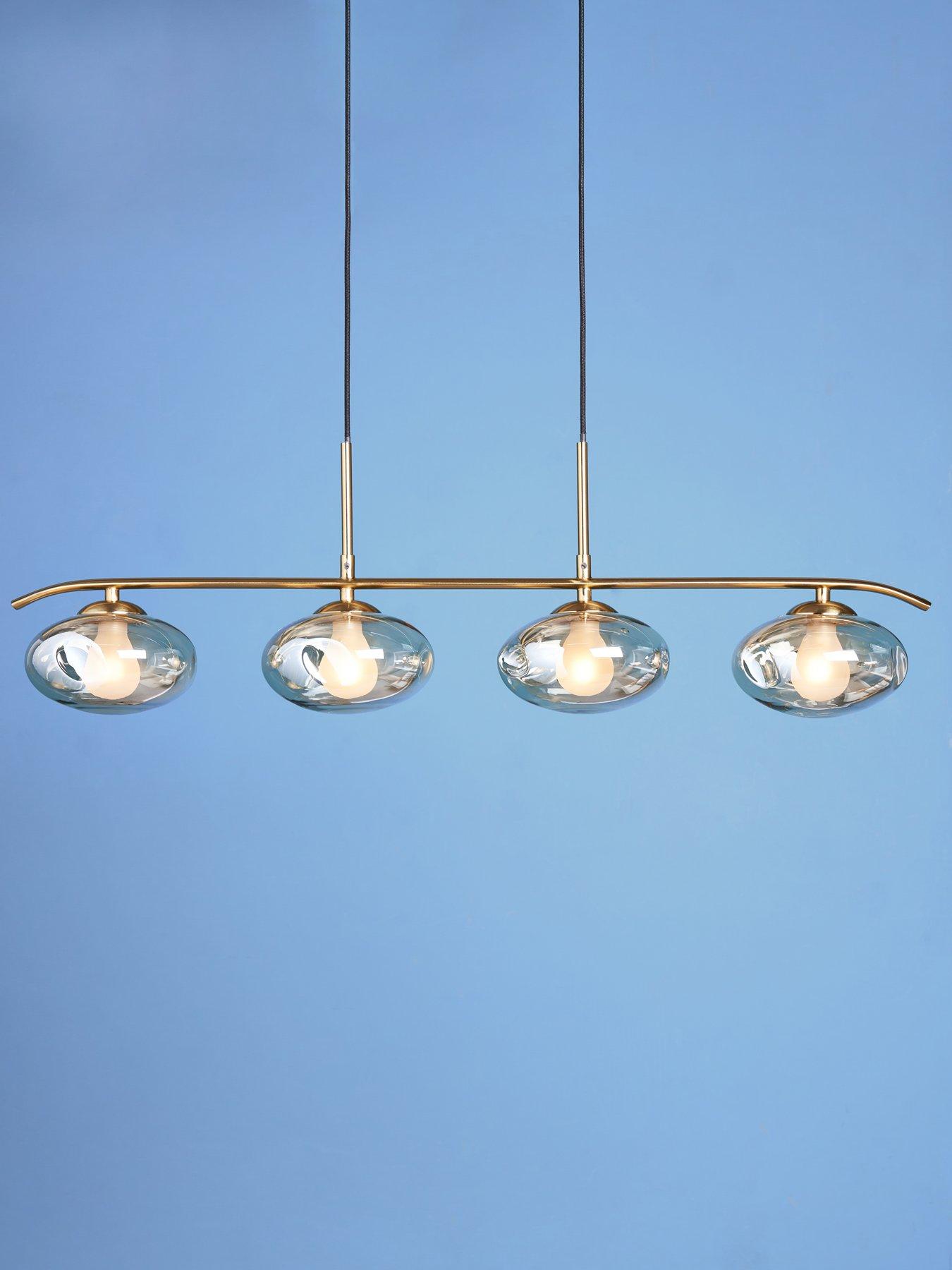Image 1 of 7 of The Very Collection Champagne Glass 4 Light Adjustable Diner Light