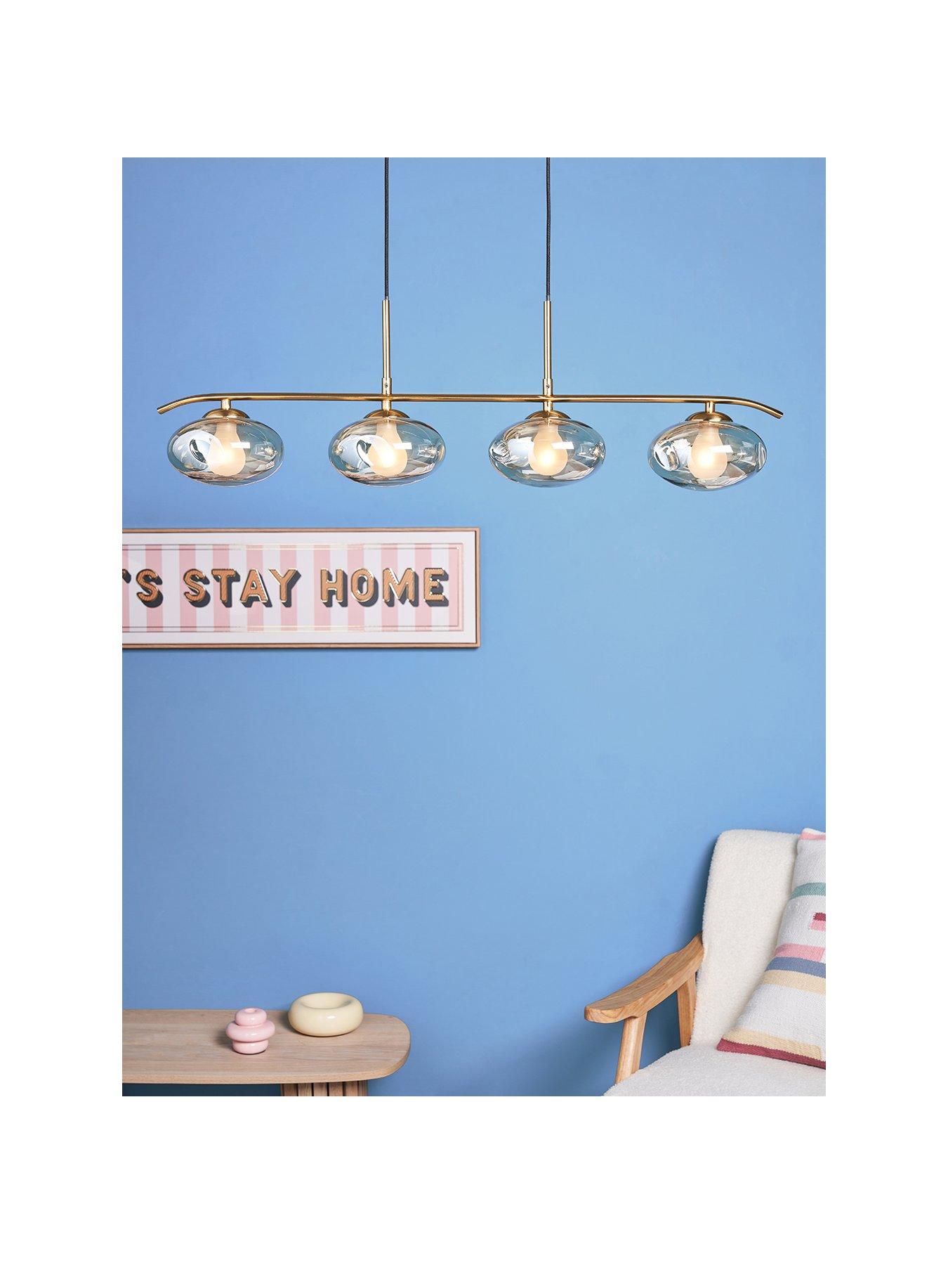 Image 2 of 7 of The Very Collection Champagne Glass 4 Light Adjustable Diner Light