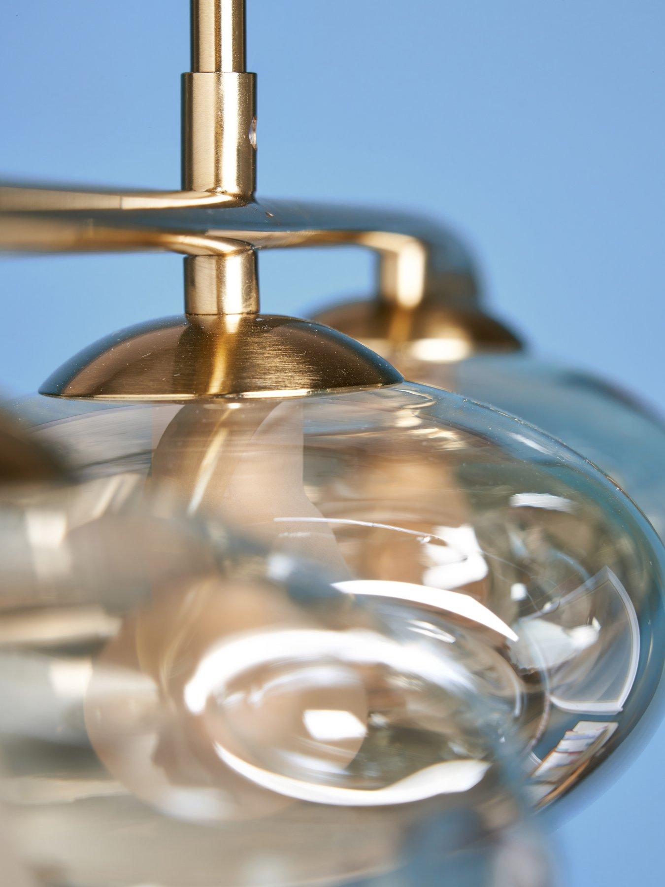 Image 4 of 7 of The Very Collection Champagne Glass 4 Light Adjustable Diner Light
