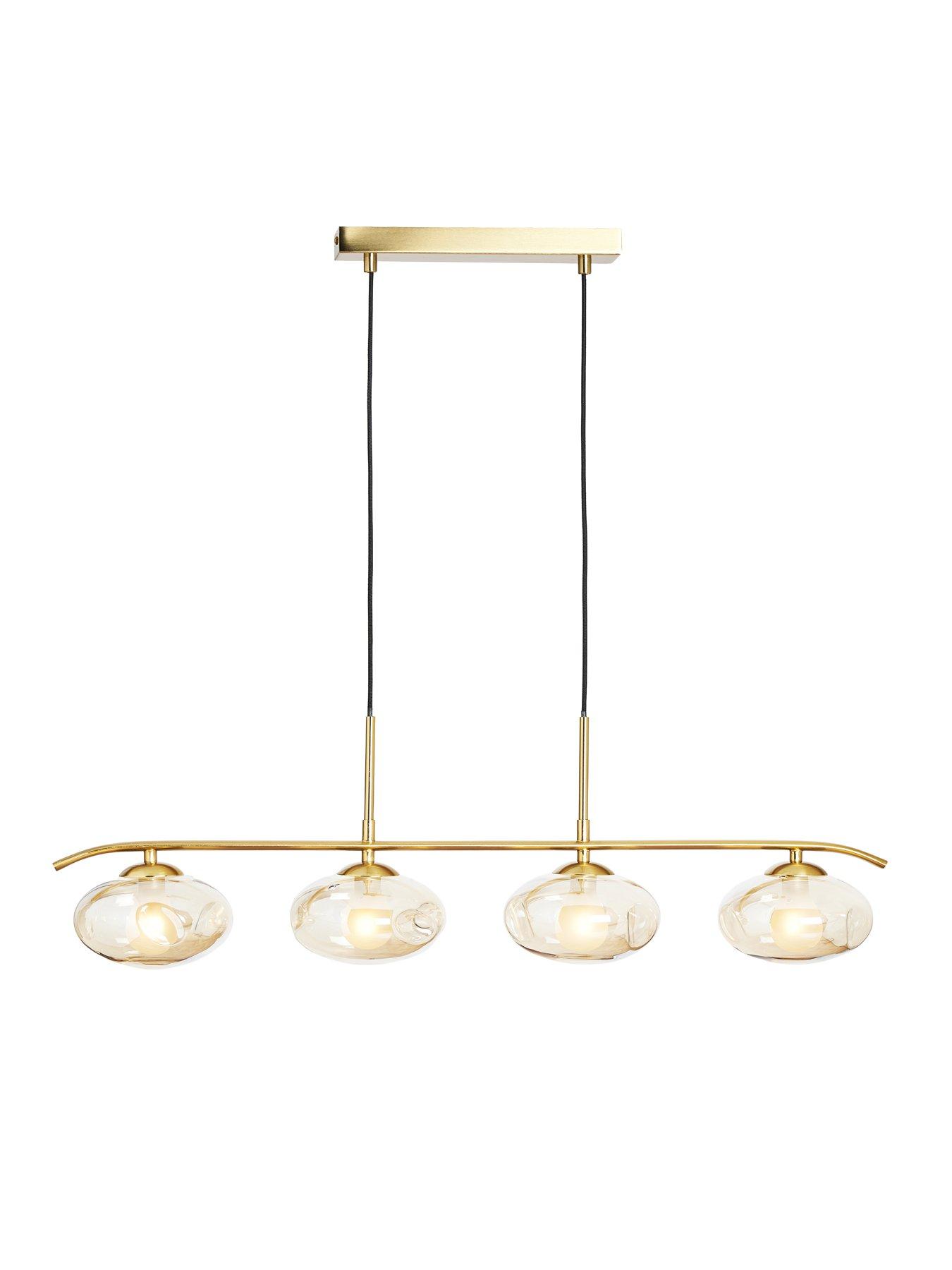Image 5 of 7 of The Very Collection Champagne Glass 4 Light Adjustable Diner Light