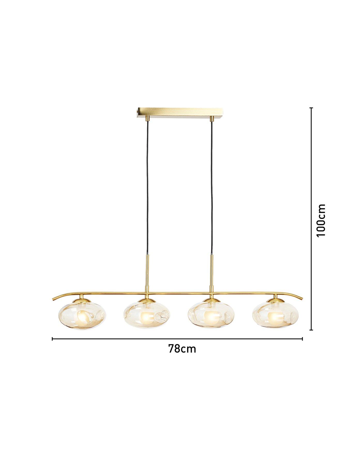 Image 7 of 7 of The Very Collection Champagne Glass 4 Light Adjustable Diner Light