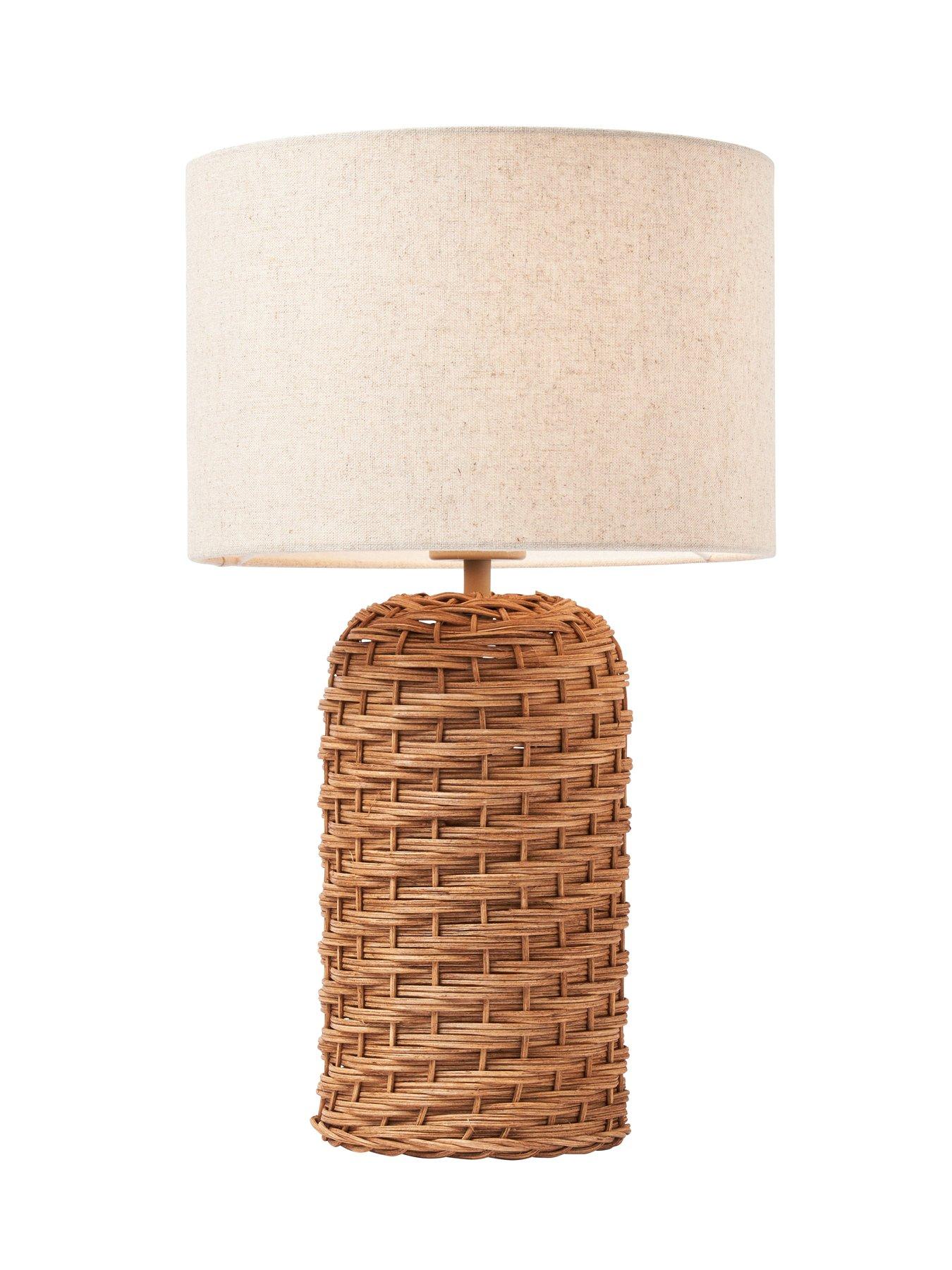 Image 6 of 7 of The Very Collection Rattan Table Lamp