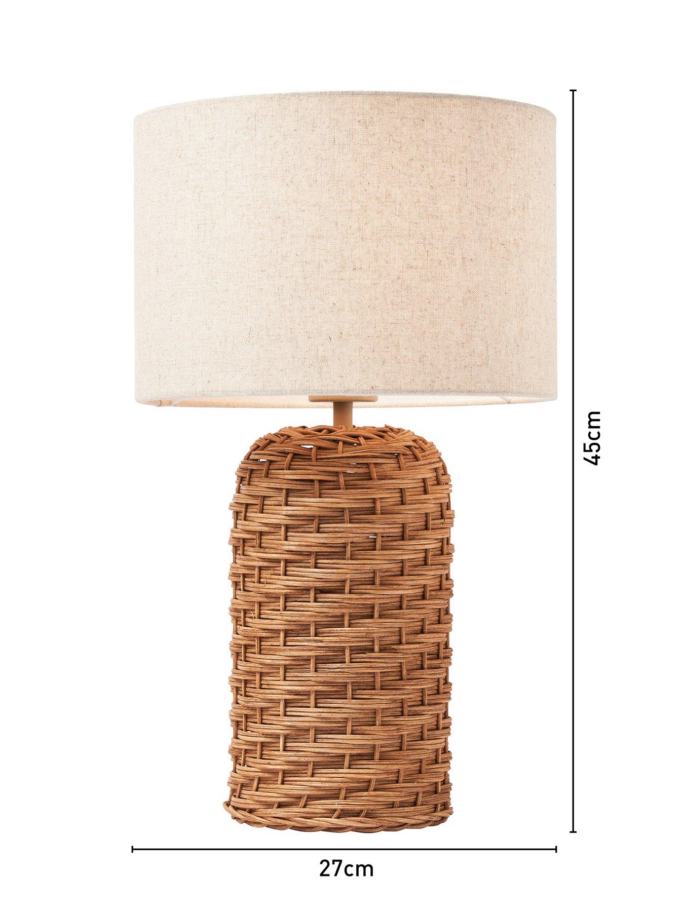 Image 7 of 7 of The Very Collection Rattan Table Lamp