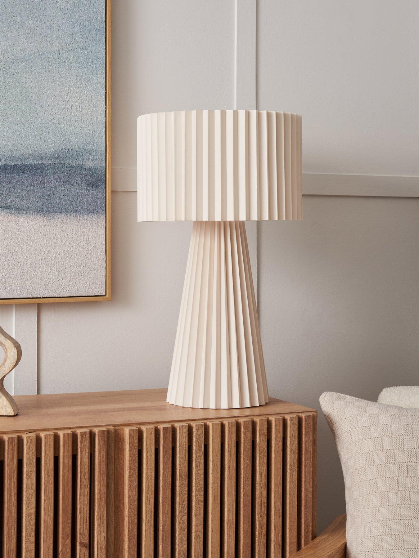 Image 3 of 7 of The Very Collection Pleated Table Lamp
