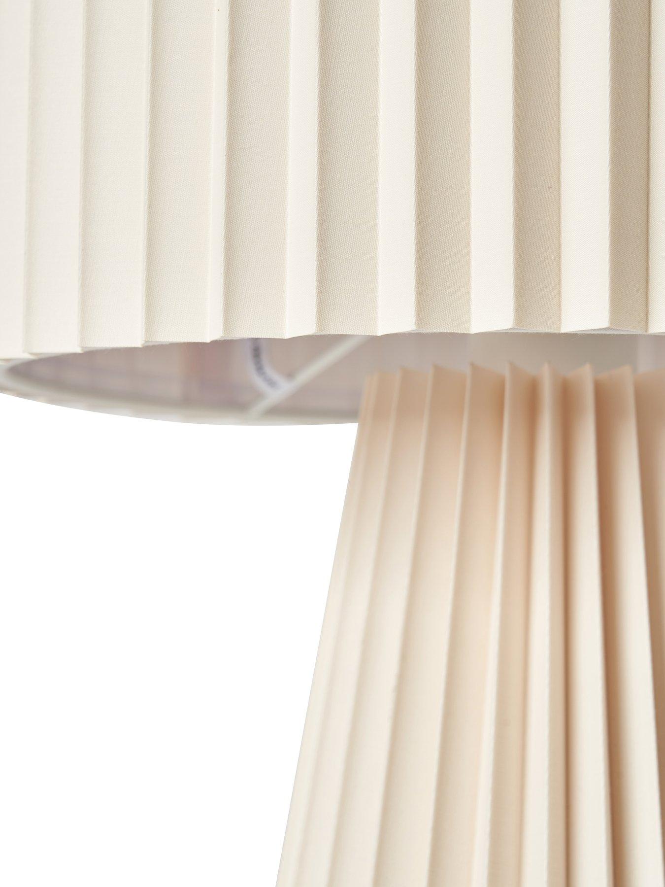 Image 6 of 7 of The Very Collection Pleated Table Lamp