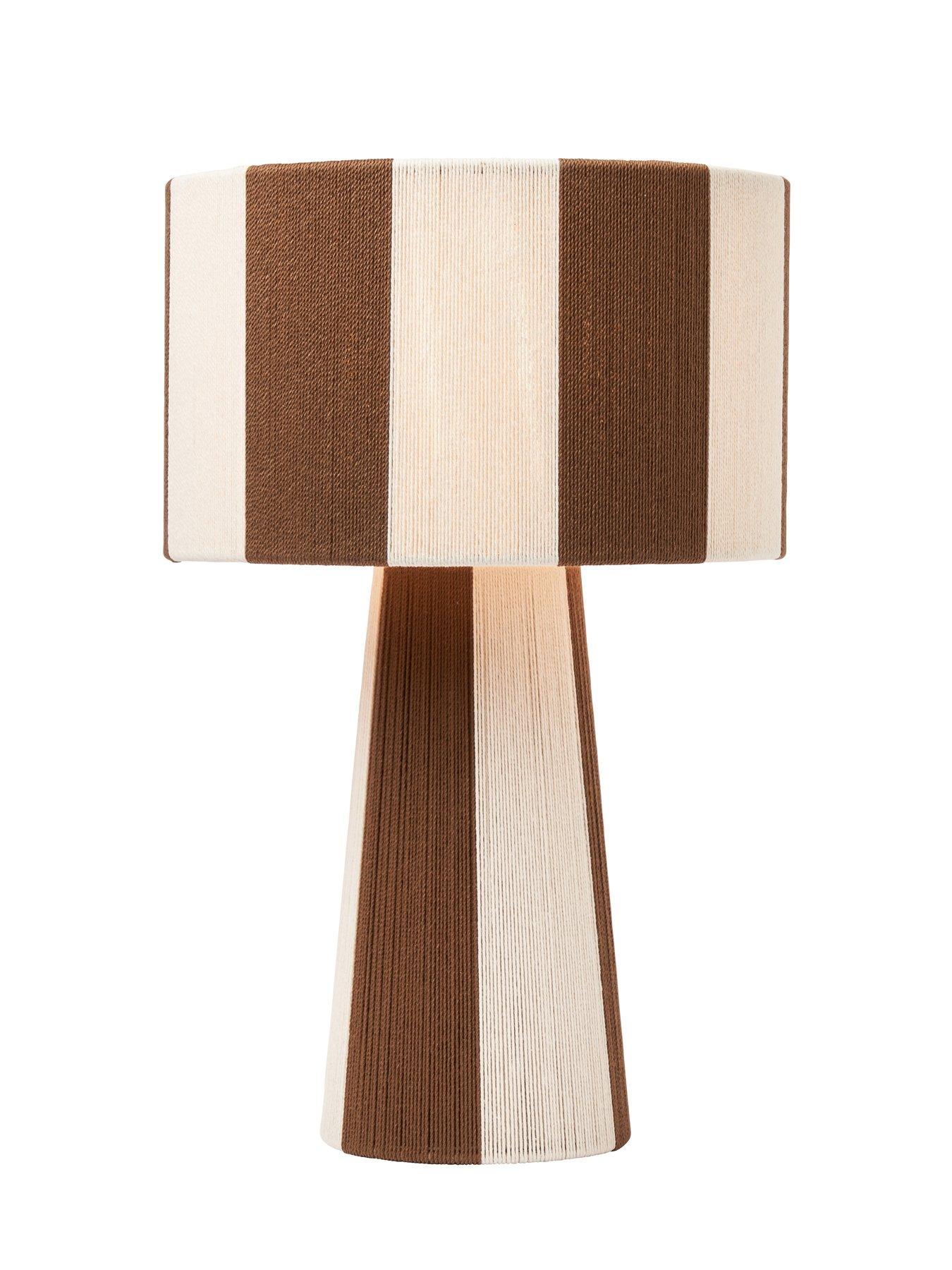 Image 6 of 7 of The Very Collection Striped String Table Lamp