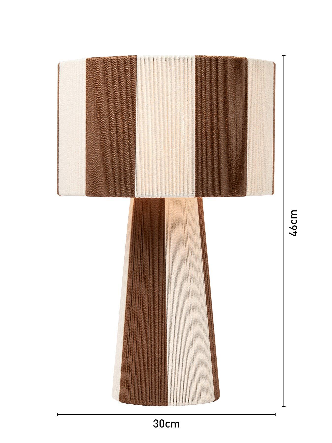 Image 7 of 7 of The Very Collection Striped String Table Lamp