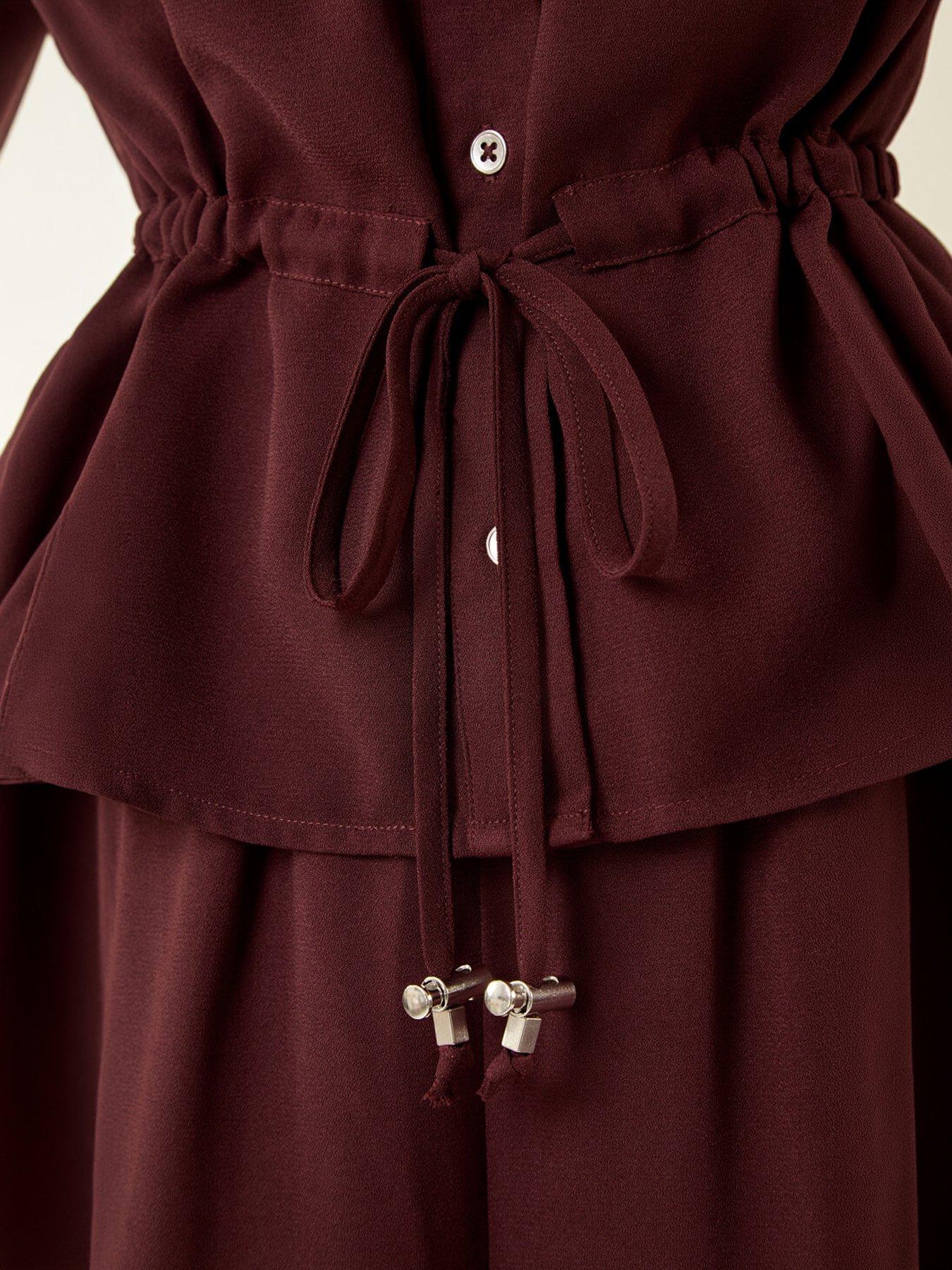 Image 2 of 5 of Roman Safari Tie Waist Button Jacket