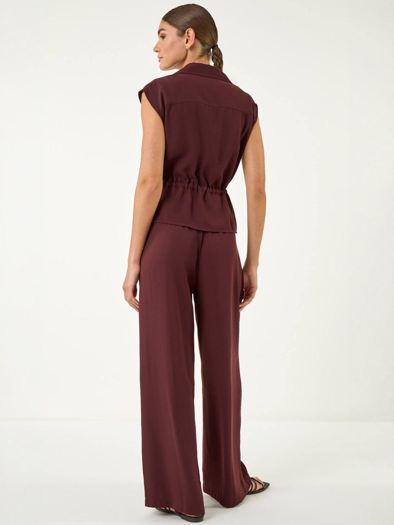 Image 4 of 5 of Roman Safari Tie Waist Button Jacket