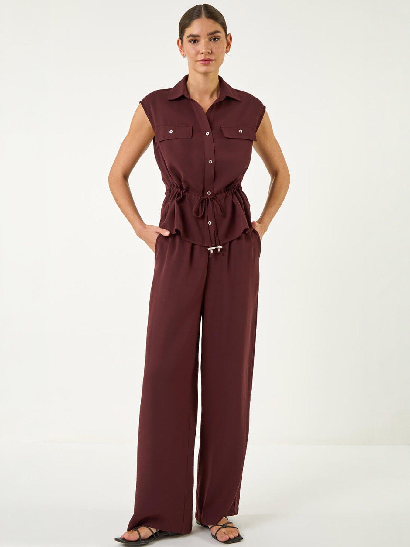 Image 5 of 5 of Roman Safari Tie Waist Button Jacket