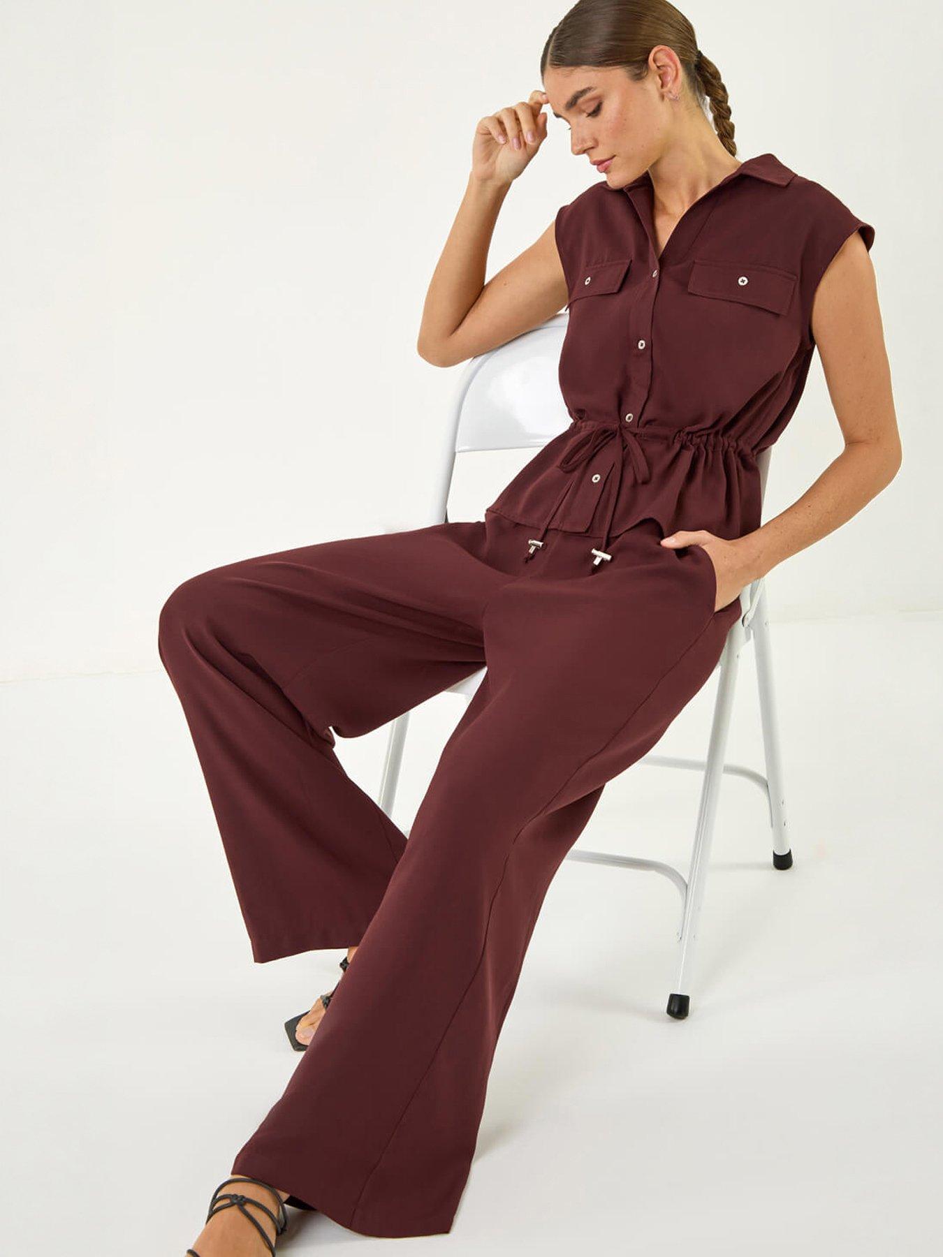 Image 4 of 5 of Roman Crepe Elasticated Waist Trouser